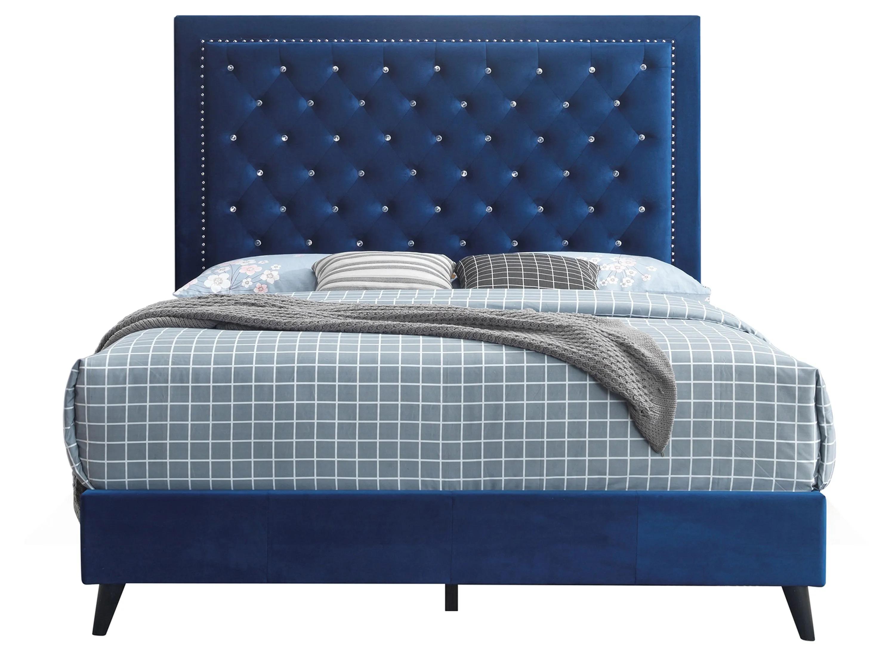 Alba Upholstered Panel Bed