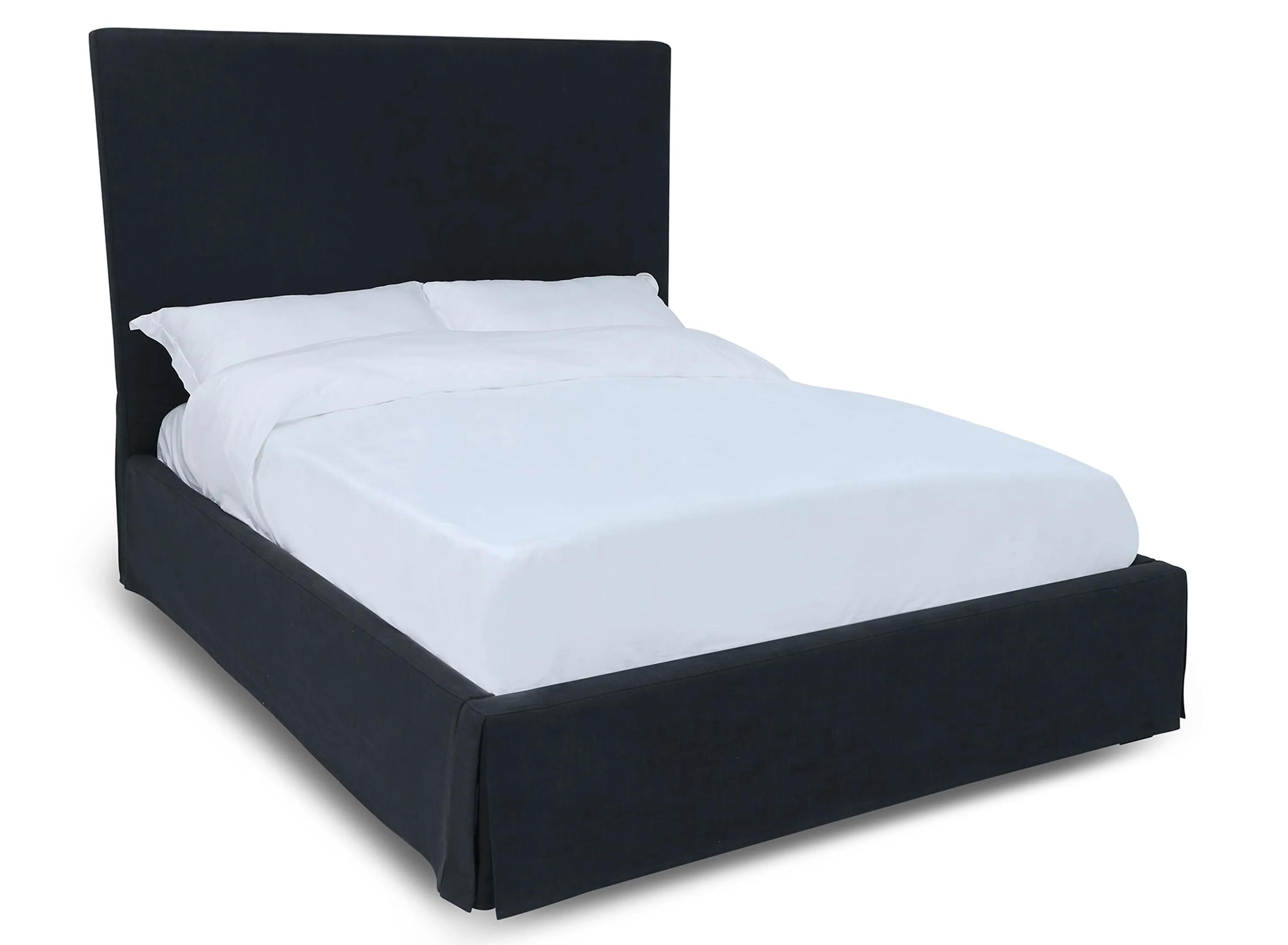 Cheviot Upholsterd Skirted Panel Bed
