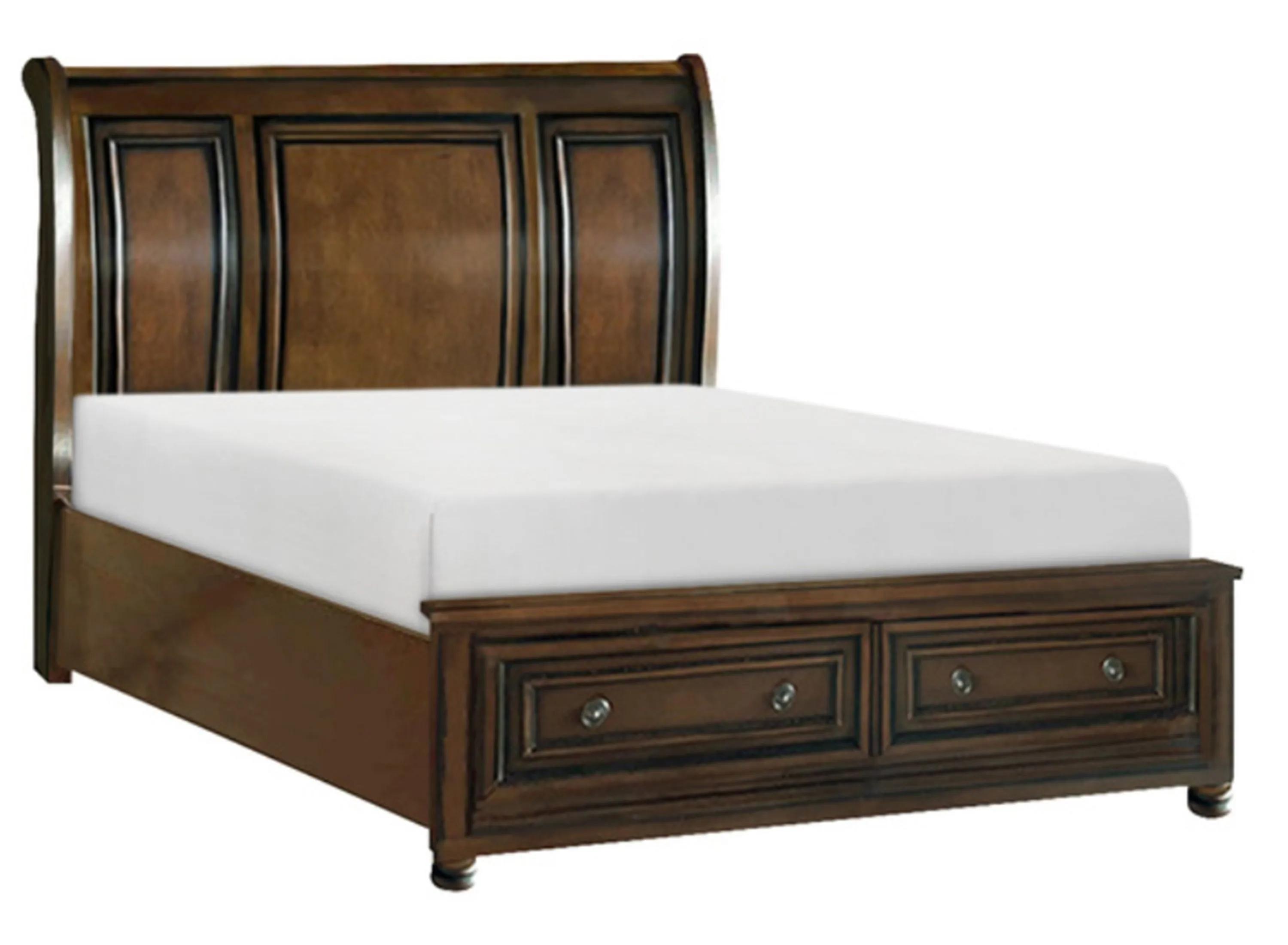 Donegan Sleigh Platform Storage Bed