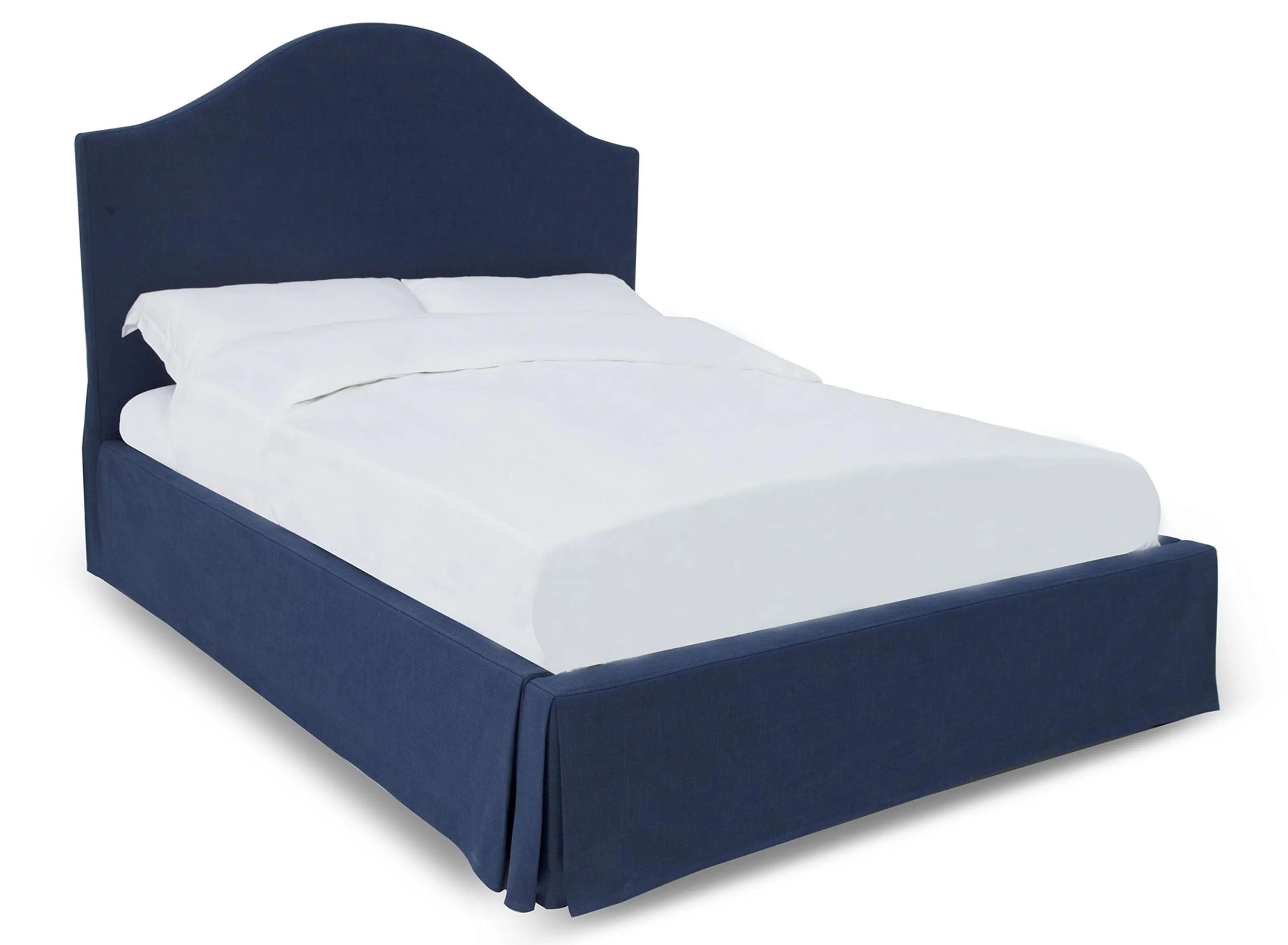Sur Upholstered Skirted Panel Bed