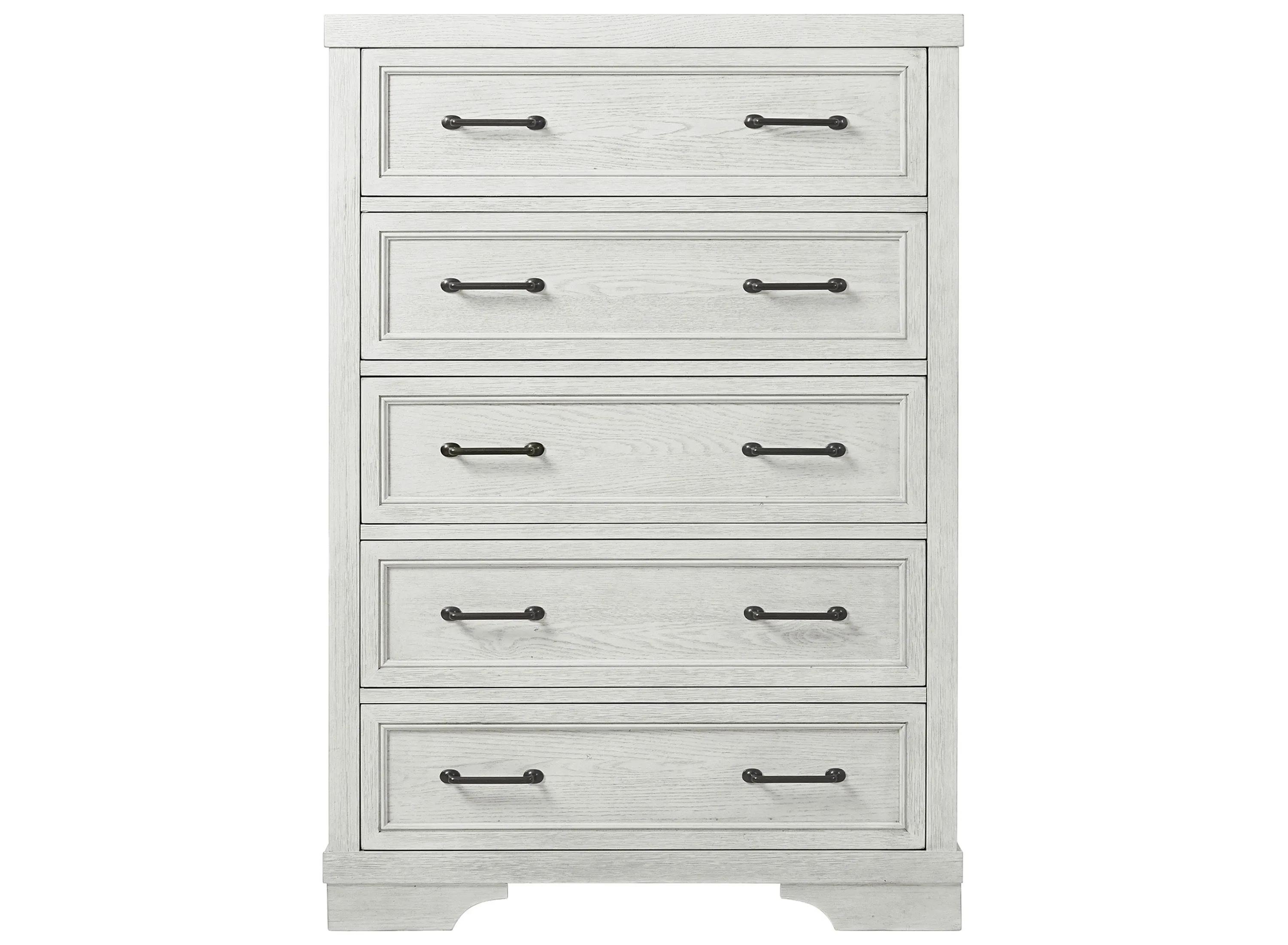 WESTWOOD DESIGN Foundry 5-Drawer Chest, One Size, White