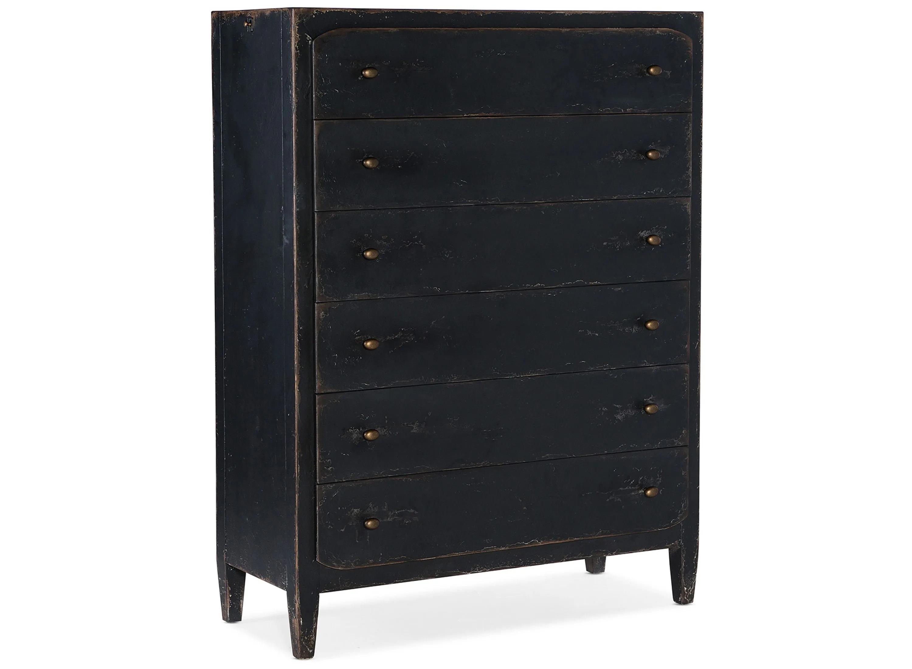 Ciao Bella Black Six Drawer Chest