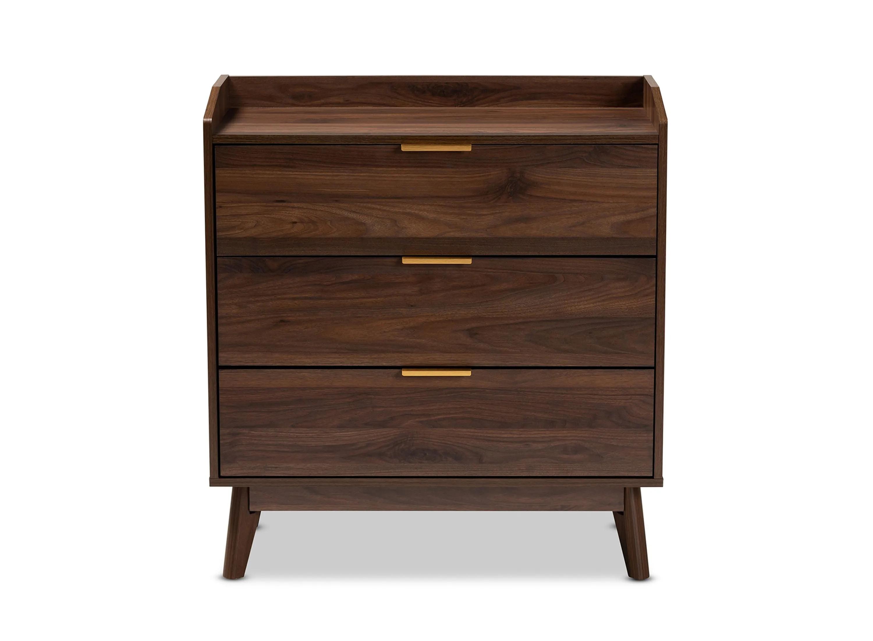 Lena 3-Drawer Wood Chest