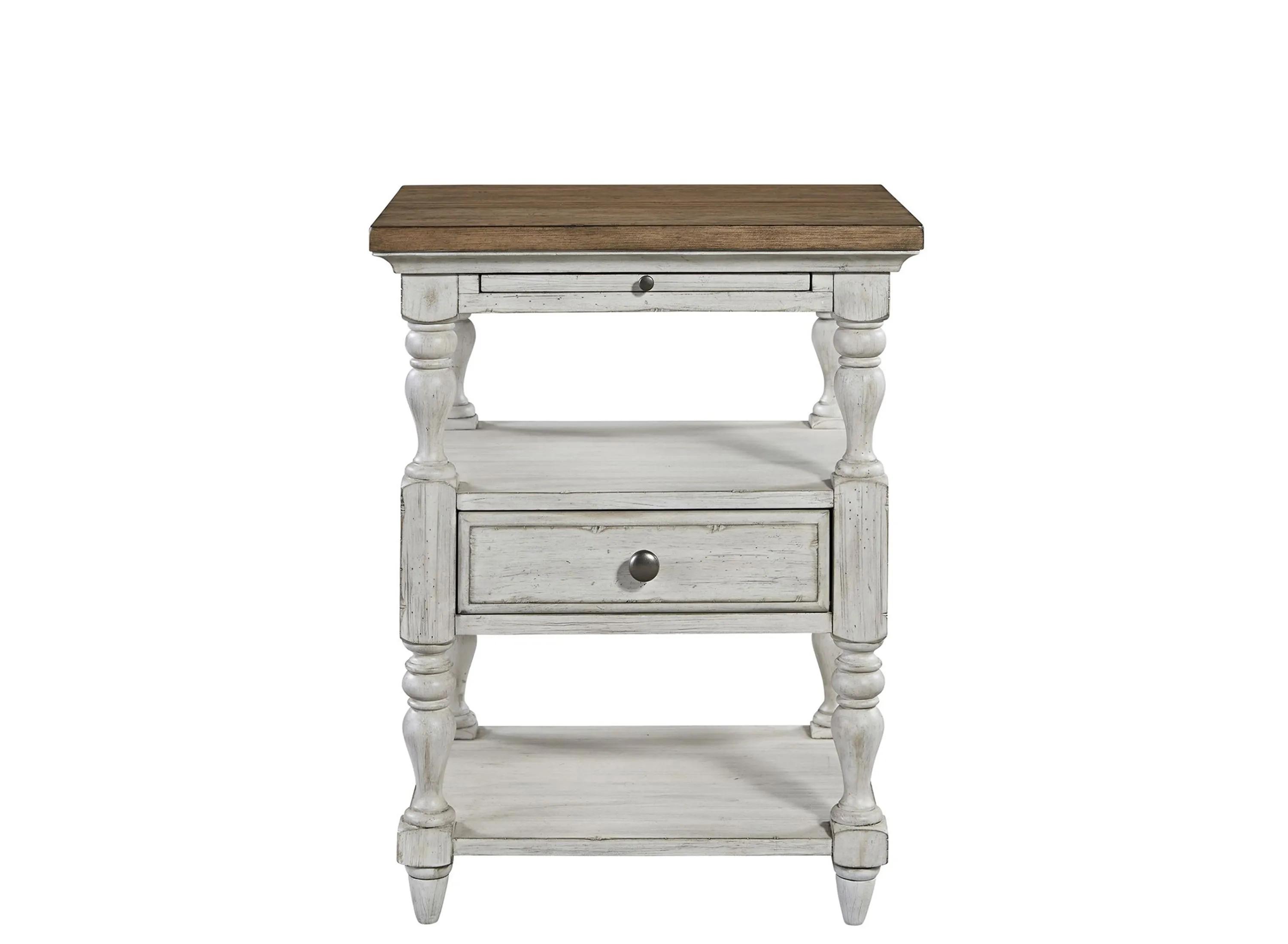 Farmhouse Reimagined Open Nightstand
