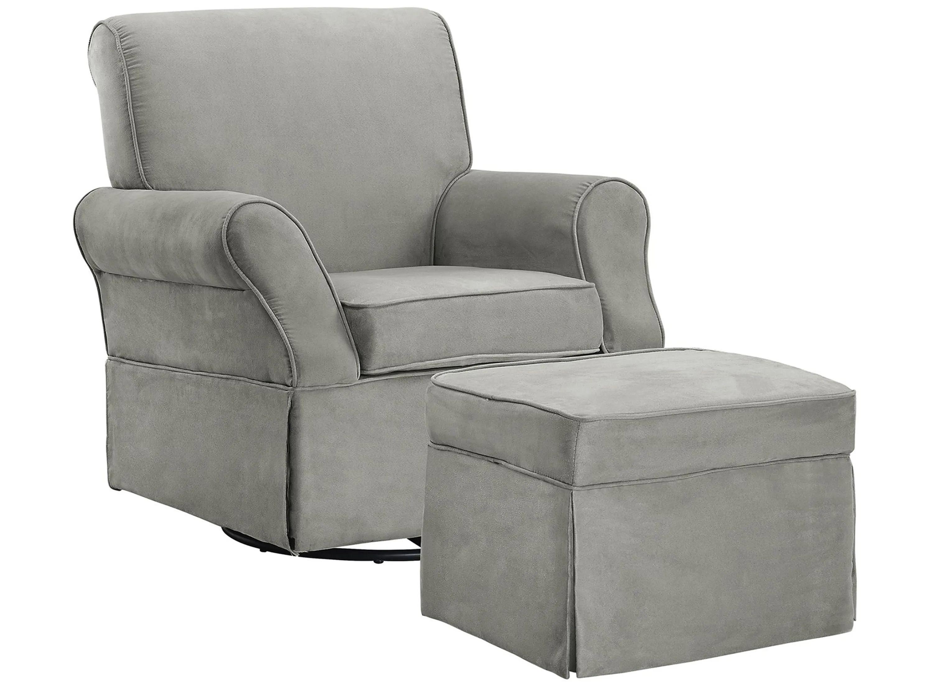 Baby Relax Kelyan Swivel Glider Chair & Ottoman Set