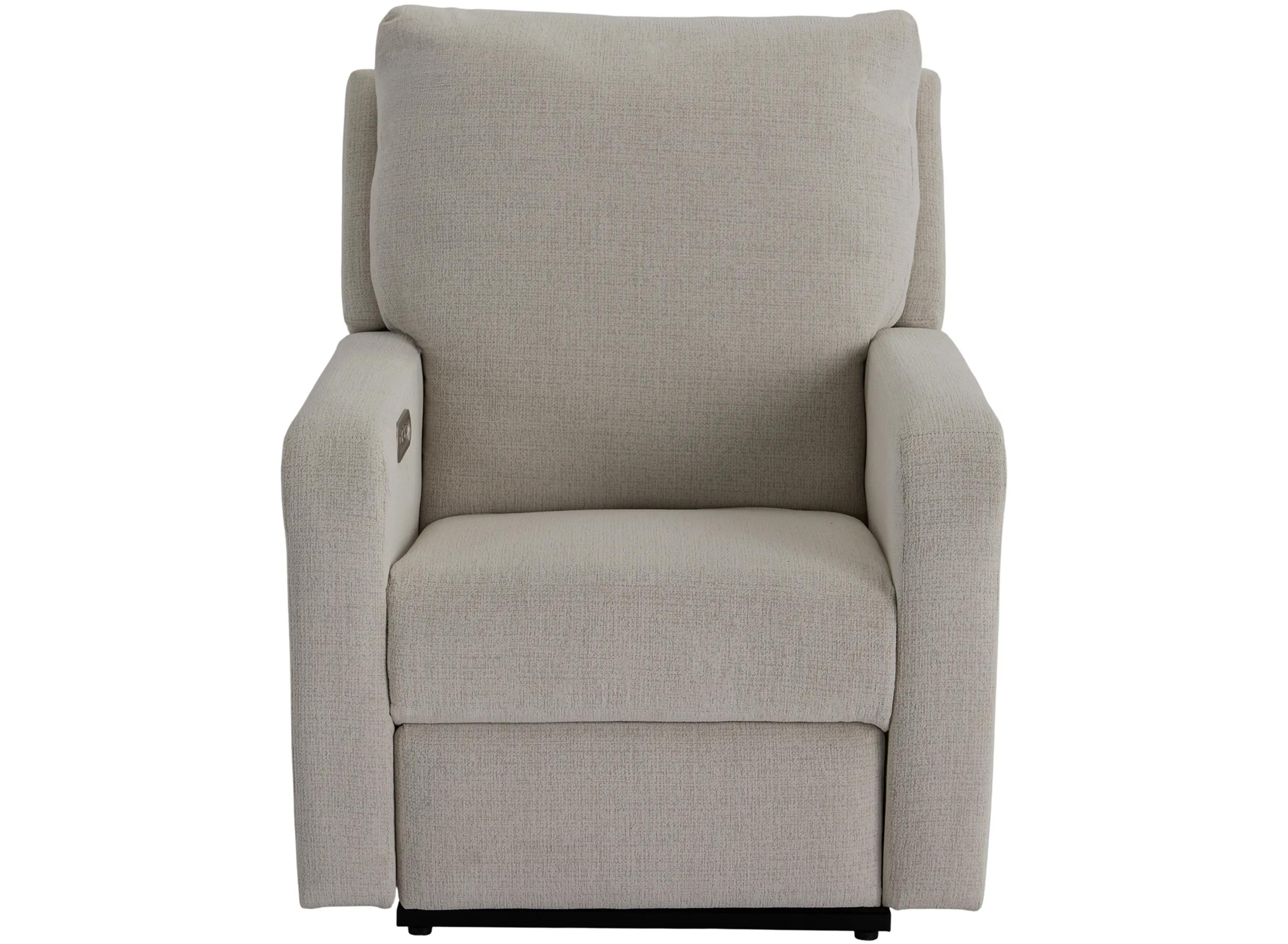 Lullaby Cotton Auto Glide Power Recliner with Power Headrest and USB Charging