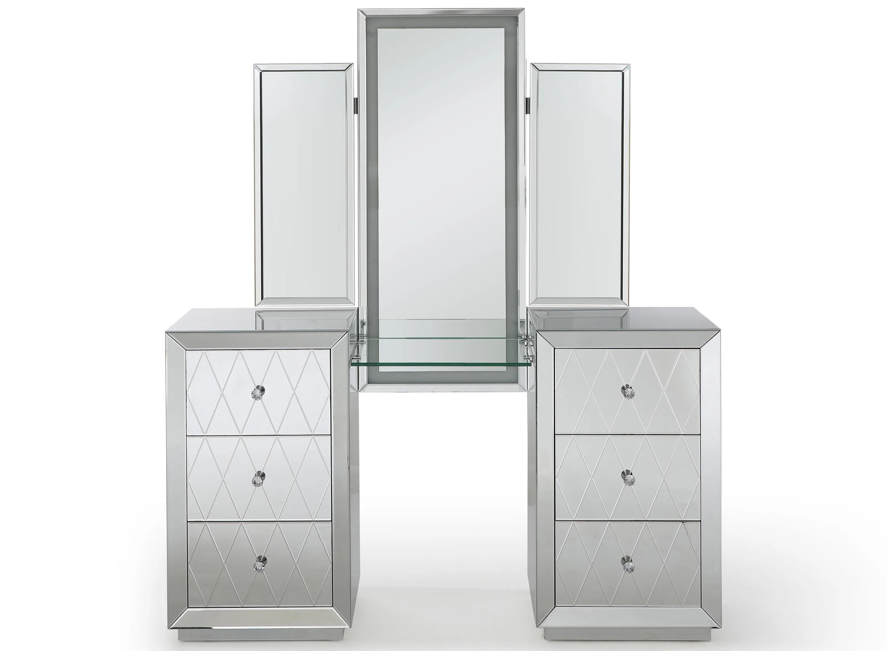 Amber Vanity and Mirror