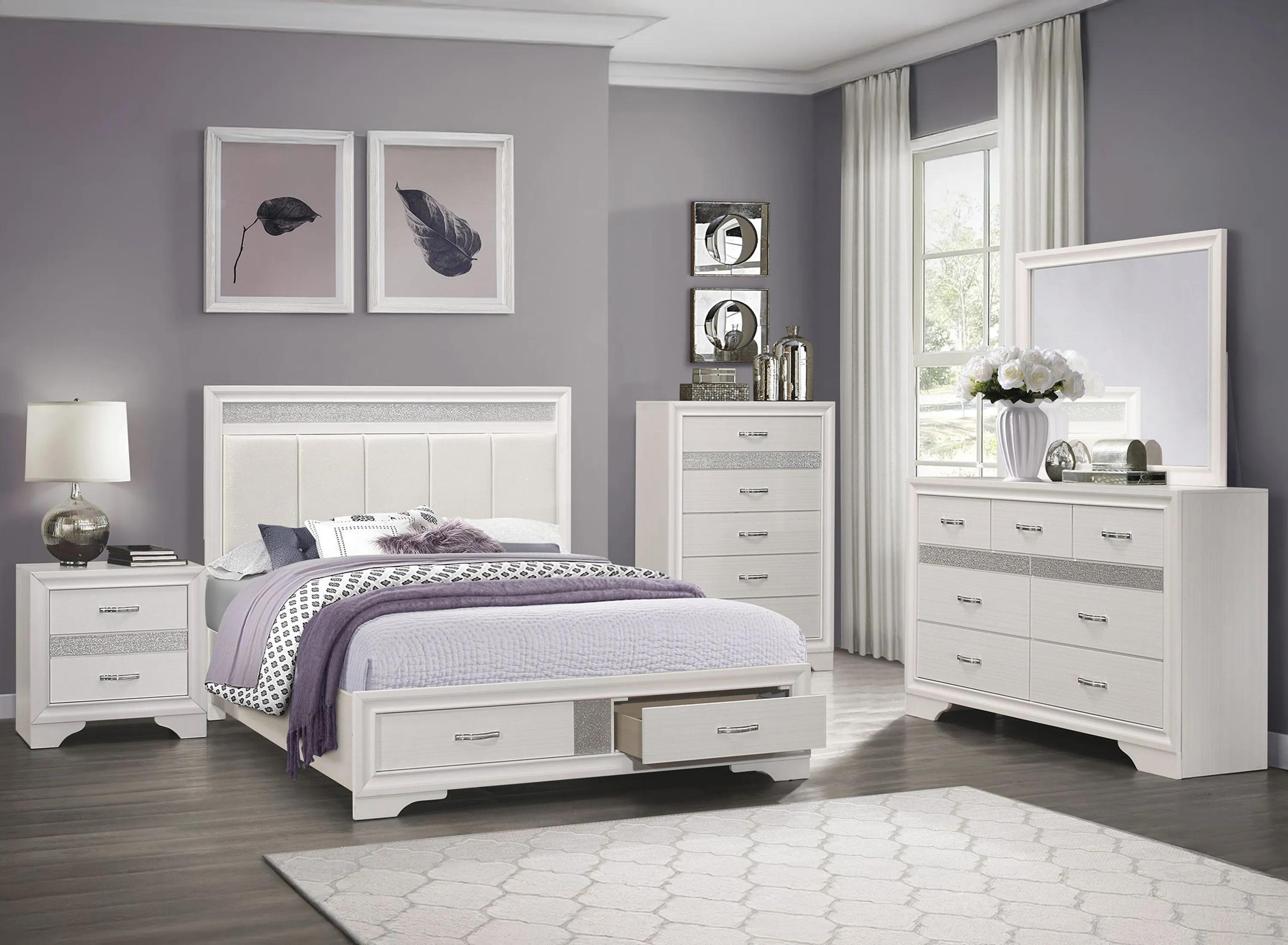 570150520 Griggs 4-pc. Upholstered Storage Bedroom Set sku 570150520