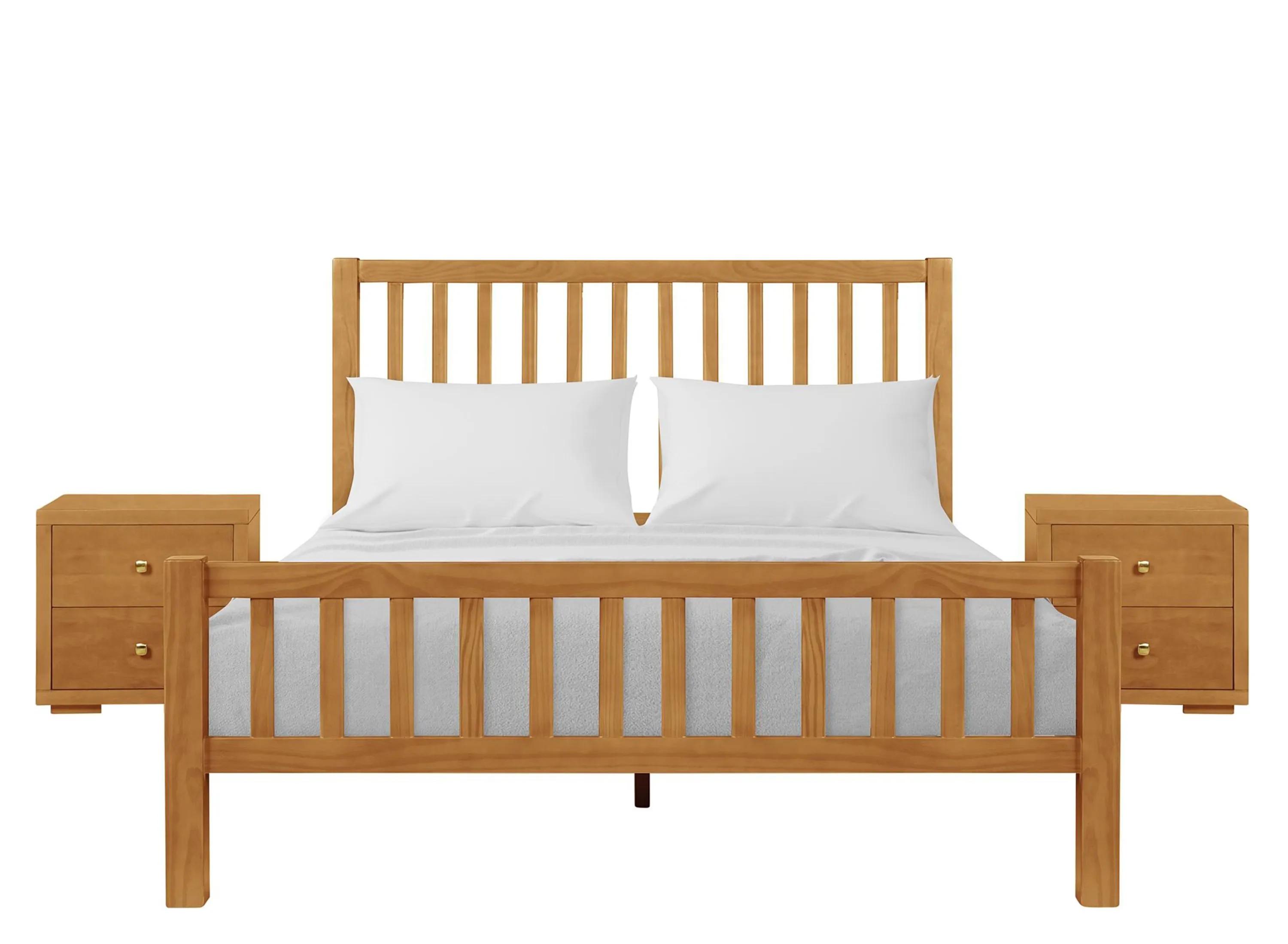 Hampton Platform Bed with 2 Nightstands