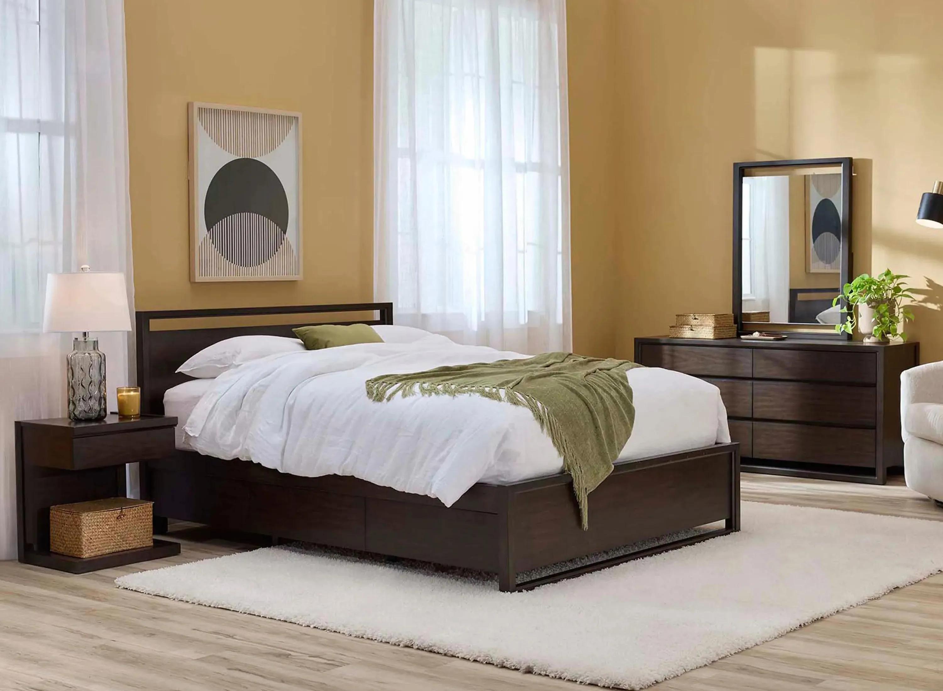 585107660 Aversa 4-pc. Bedroom Set w/ 2-Drawer Nightstand sku 585107660