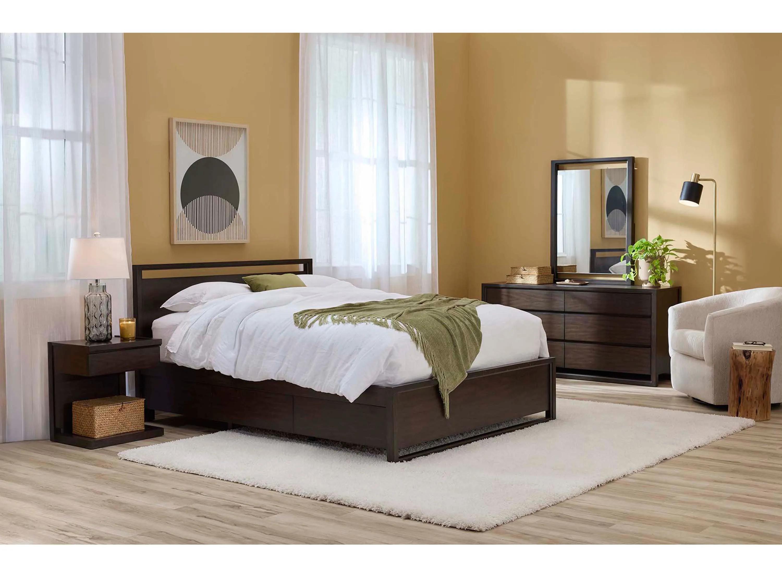 586107661 Aversa 4-pc. Bedroom Set w/ 1-Drawer Nightstand sku 586107661