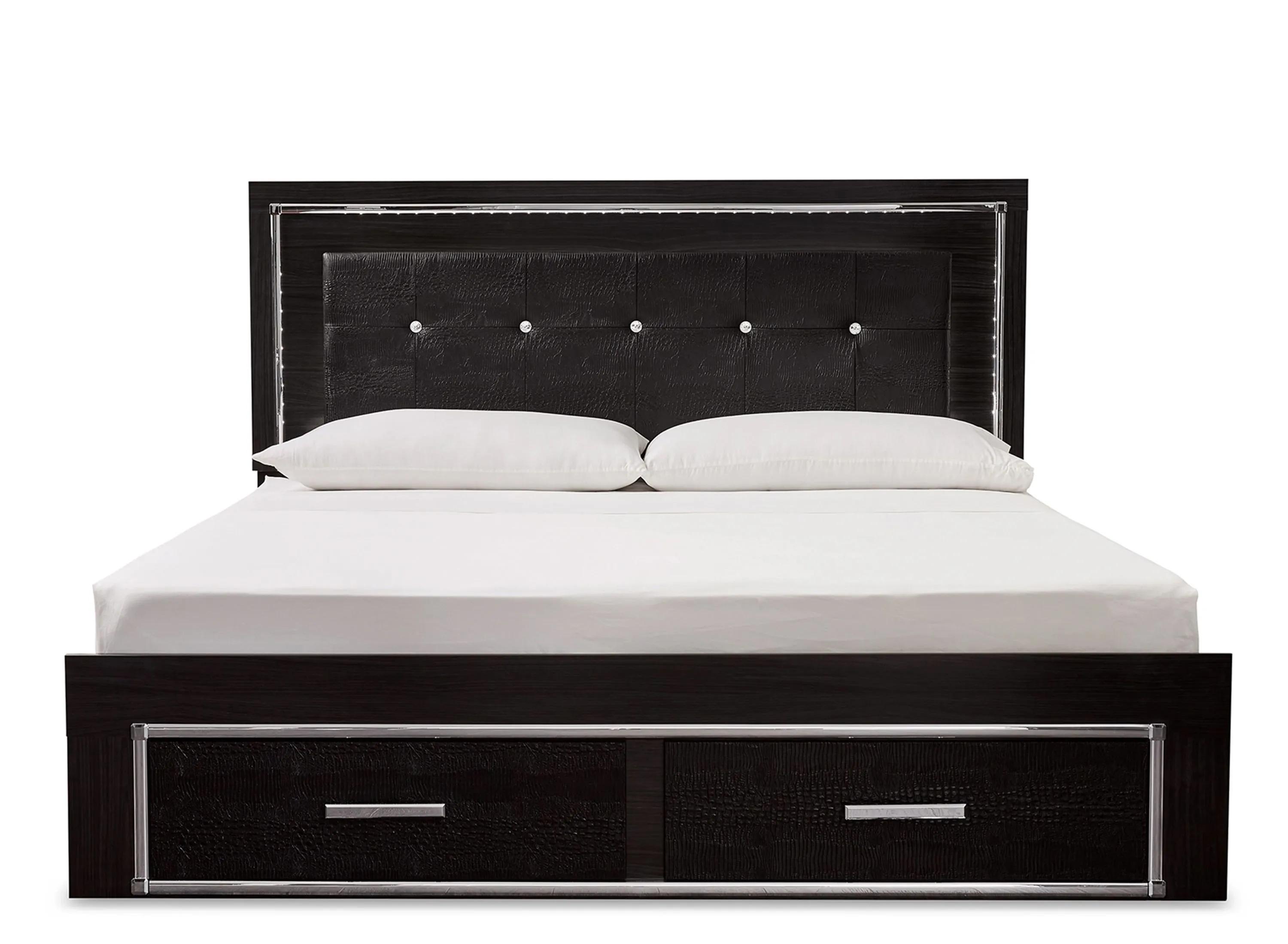 Kaydell King Upholstered Panel Bed with Storage