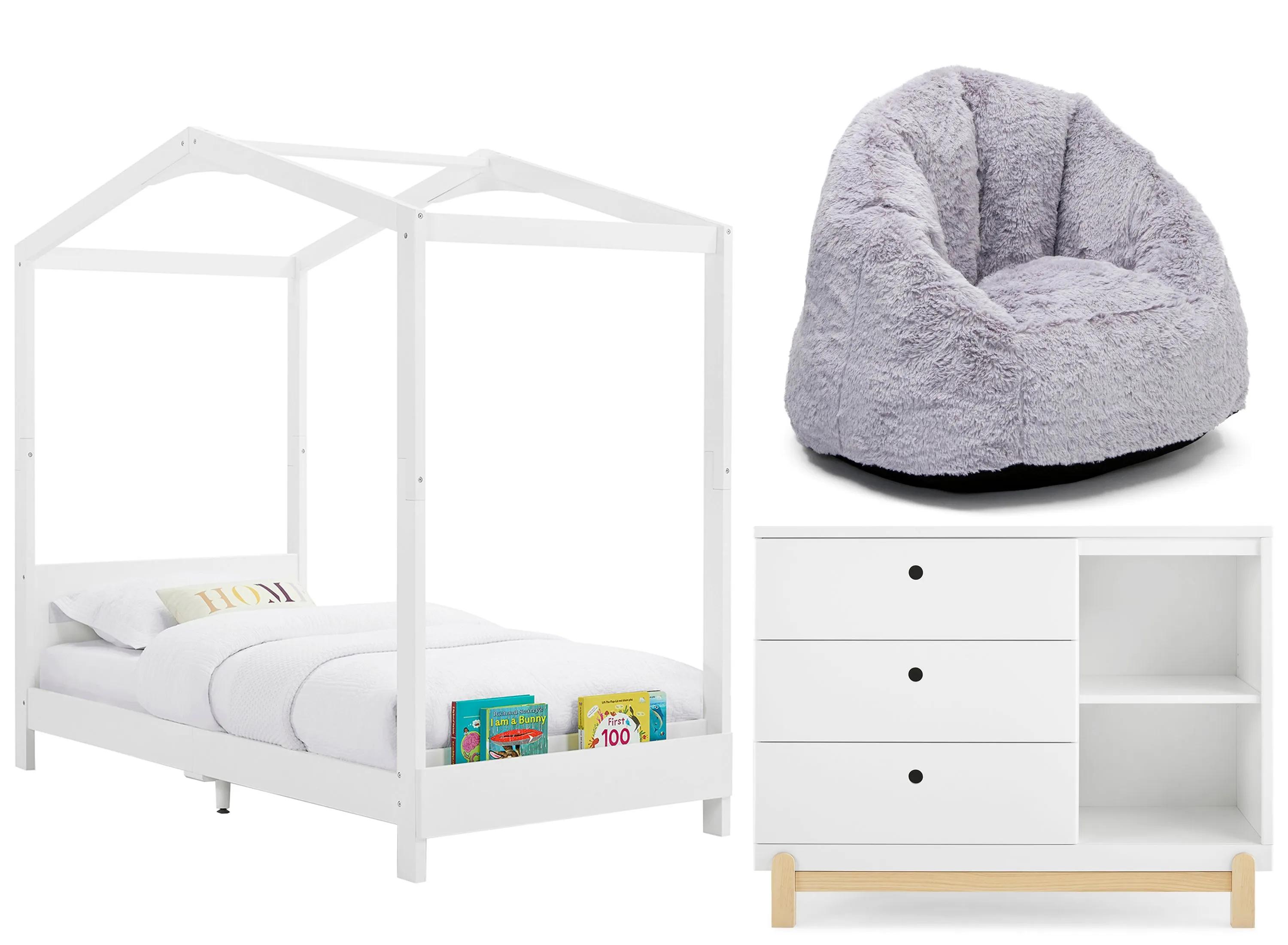 Delta Children Poppy 3 pc. House Bed Bedroom Set