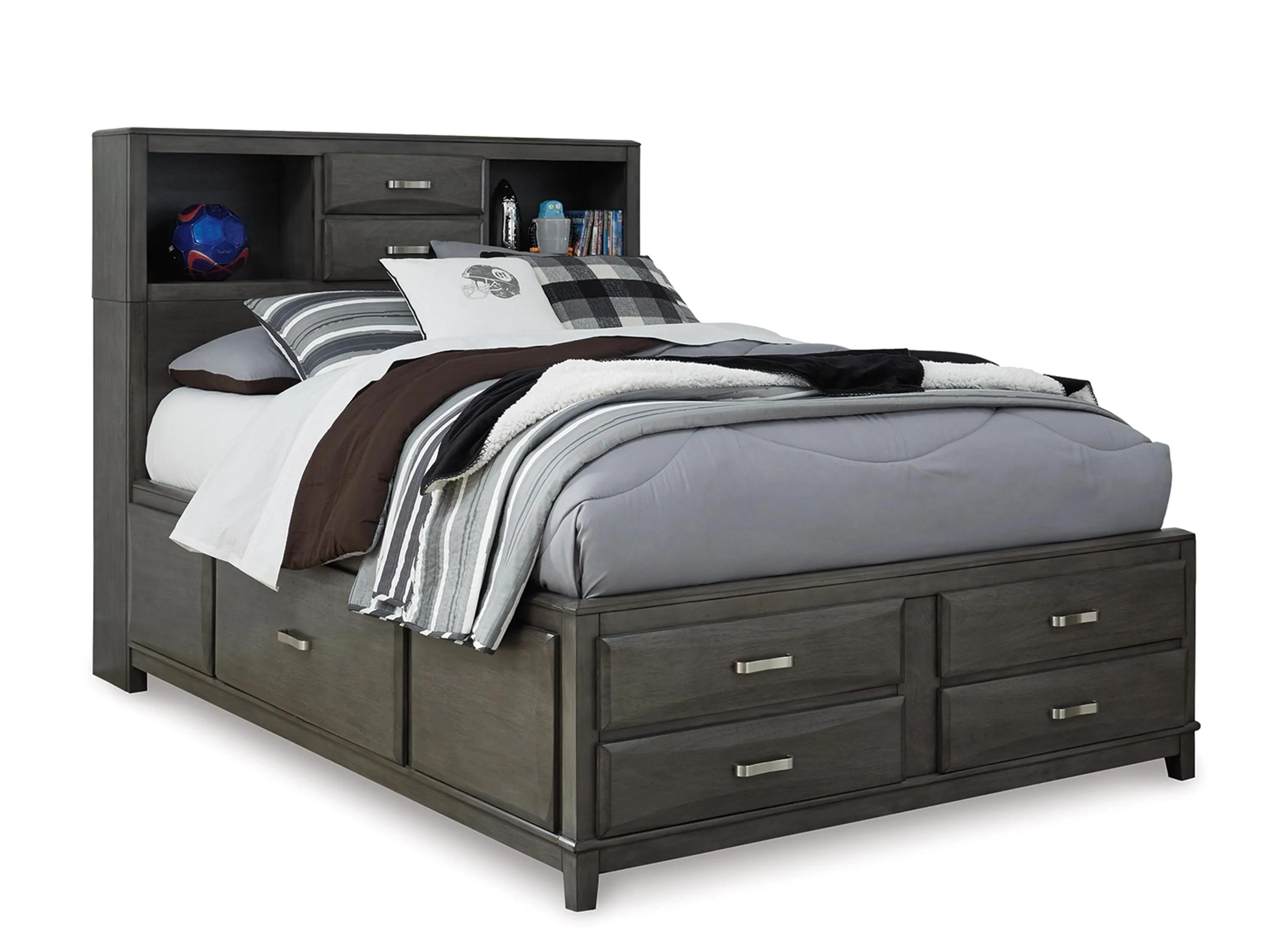 Caitbrook Full Storage Bed with 7 Drawers