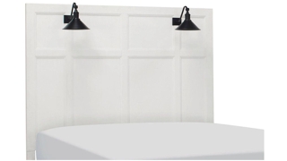 Ivy Ridge Panel Headboard w/ Lamps