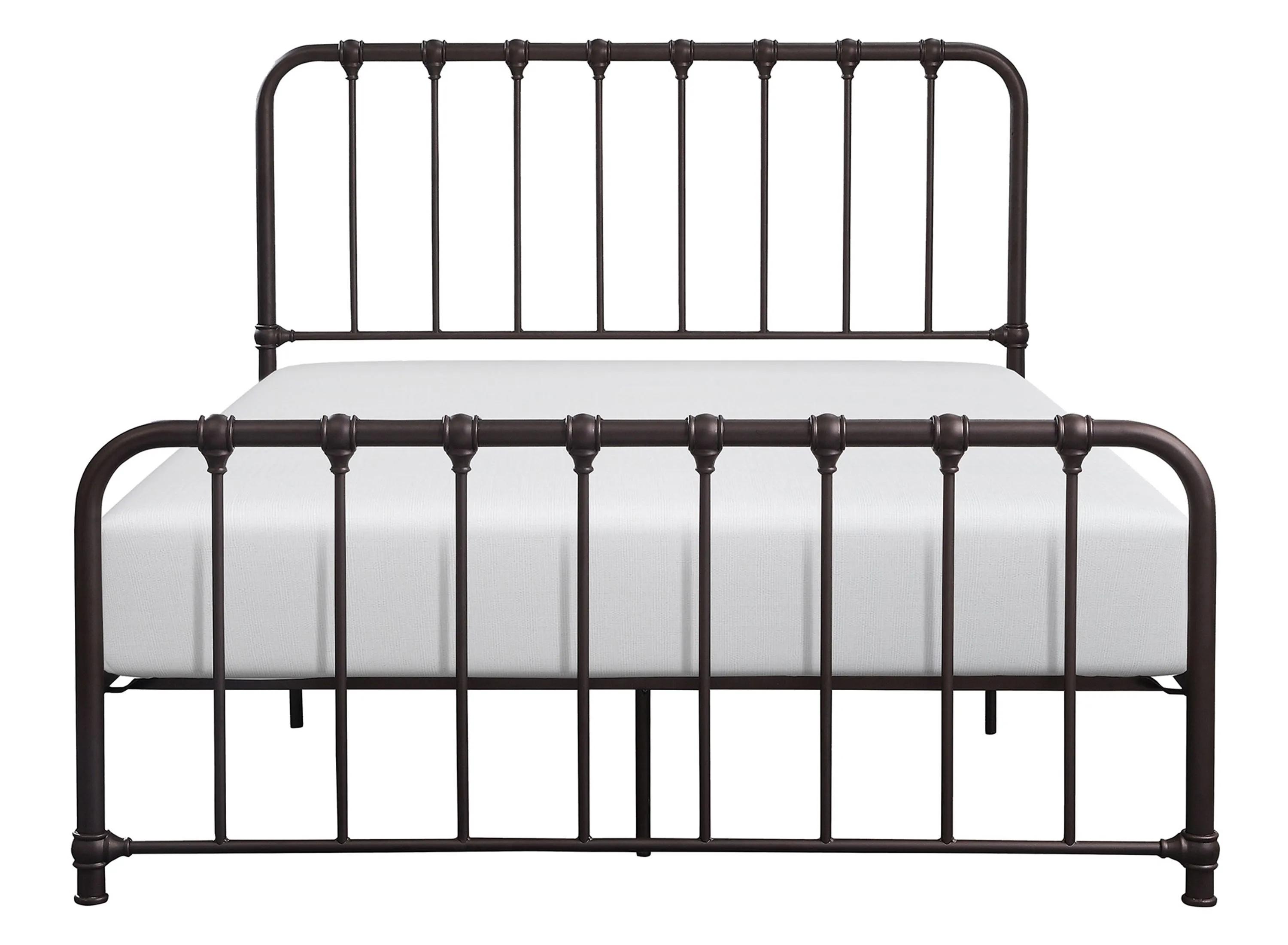 Bethany Dark Bronze Full Metal Bed In A Box