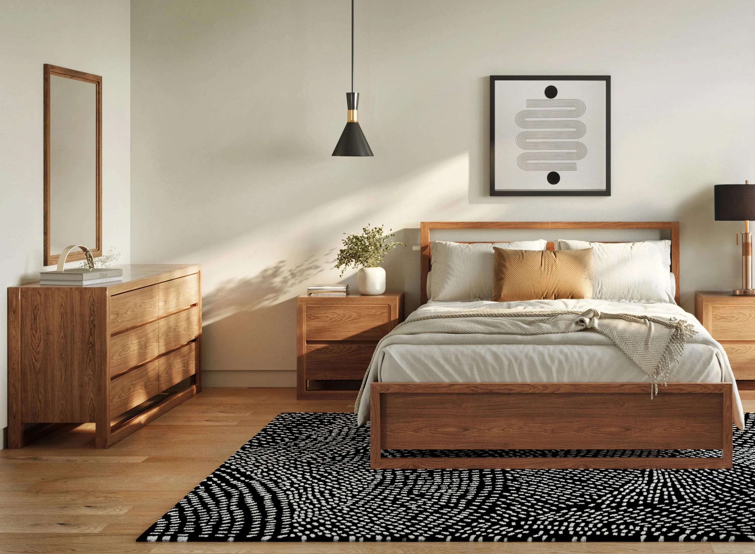Aversa 4-pc. Platform Bedroom Set w/ 2-Drawer Nightstand