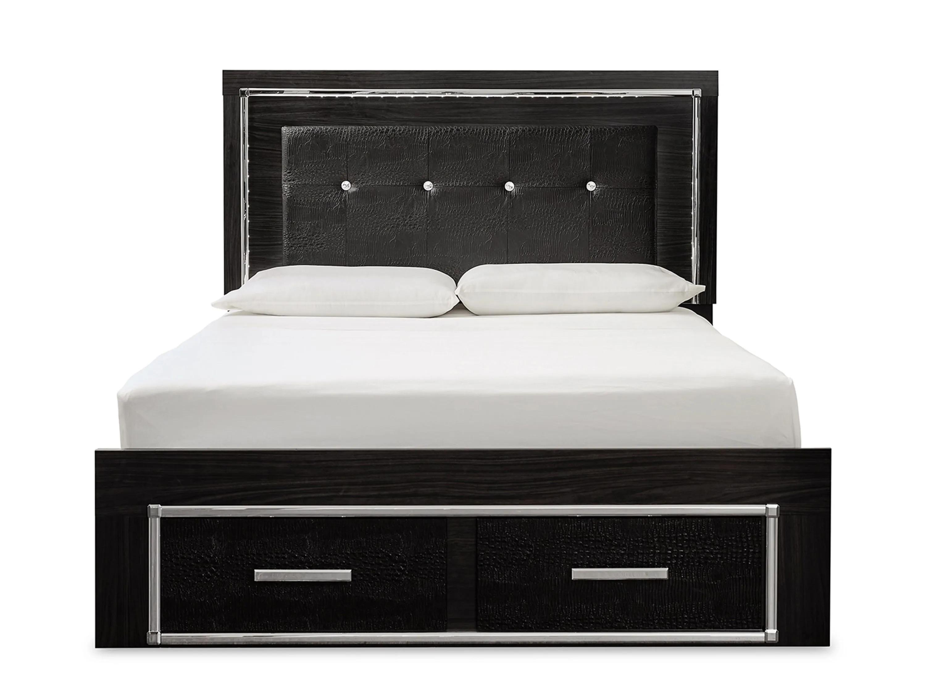 Kaydell Queen Upholstered Panel Bed with Storage