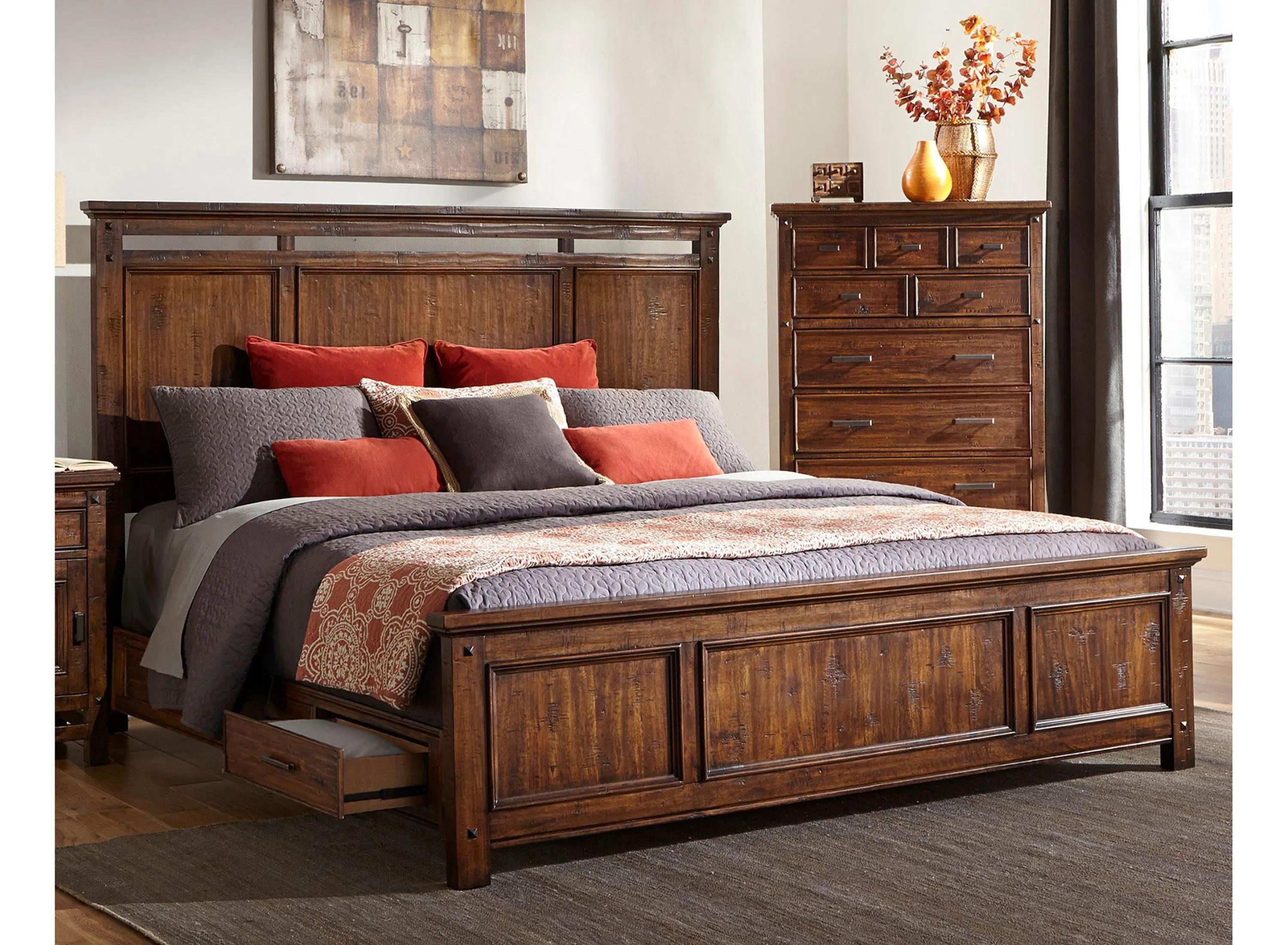 Wolf Creek King Storage Bed