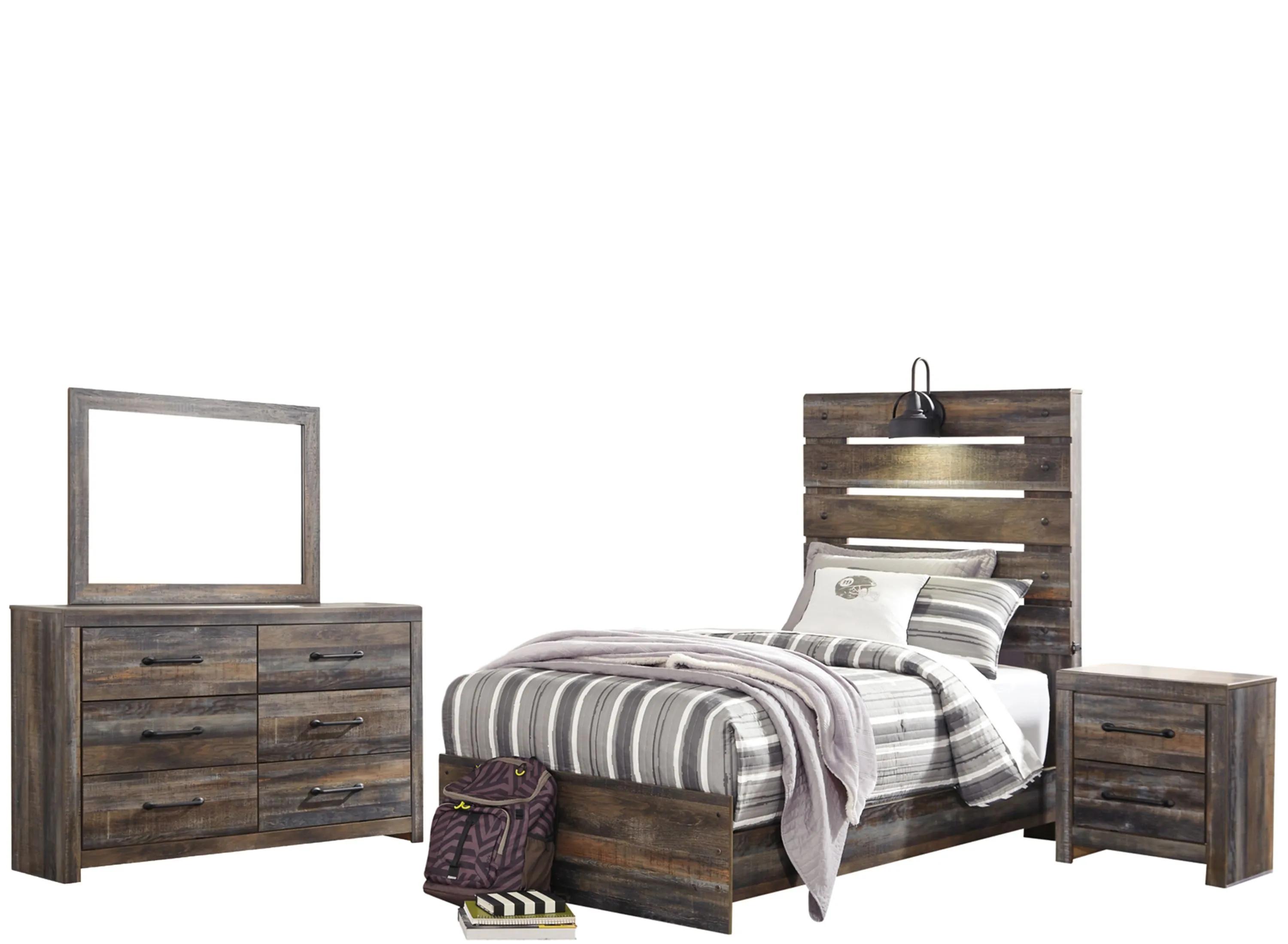 596185870 Luna 4-pc. Panel Bedroom Set sku 596185870