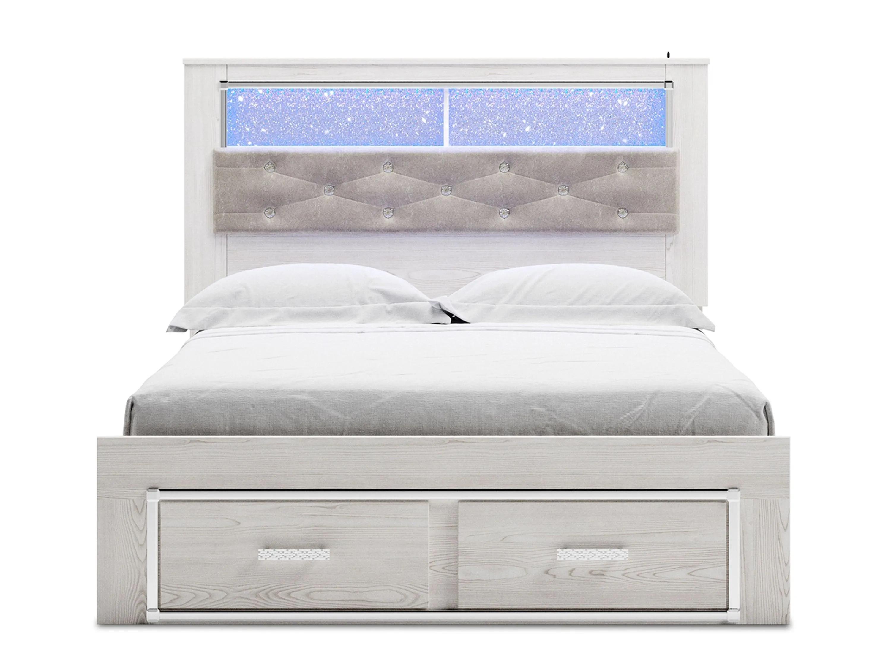 Altyra Queen Bookcase Bed with Storage