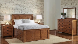 Mission Hill 4-pc. Bedroom Set w/Storage Bed