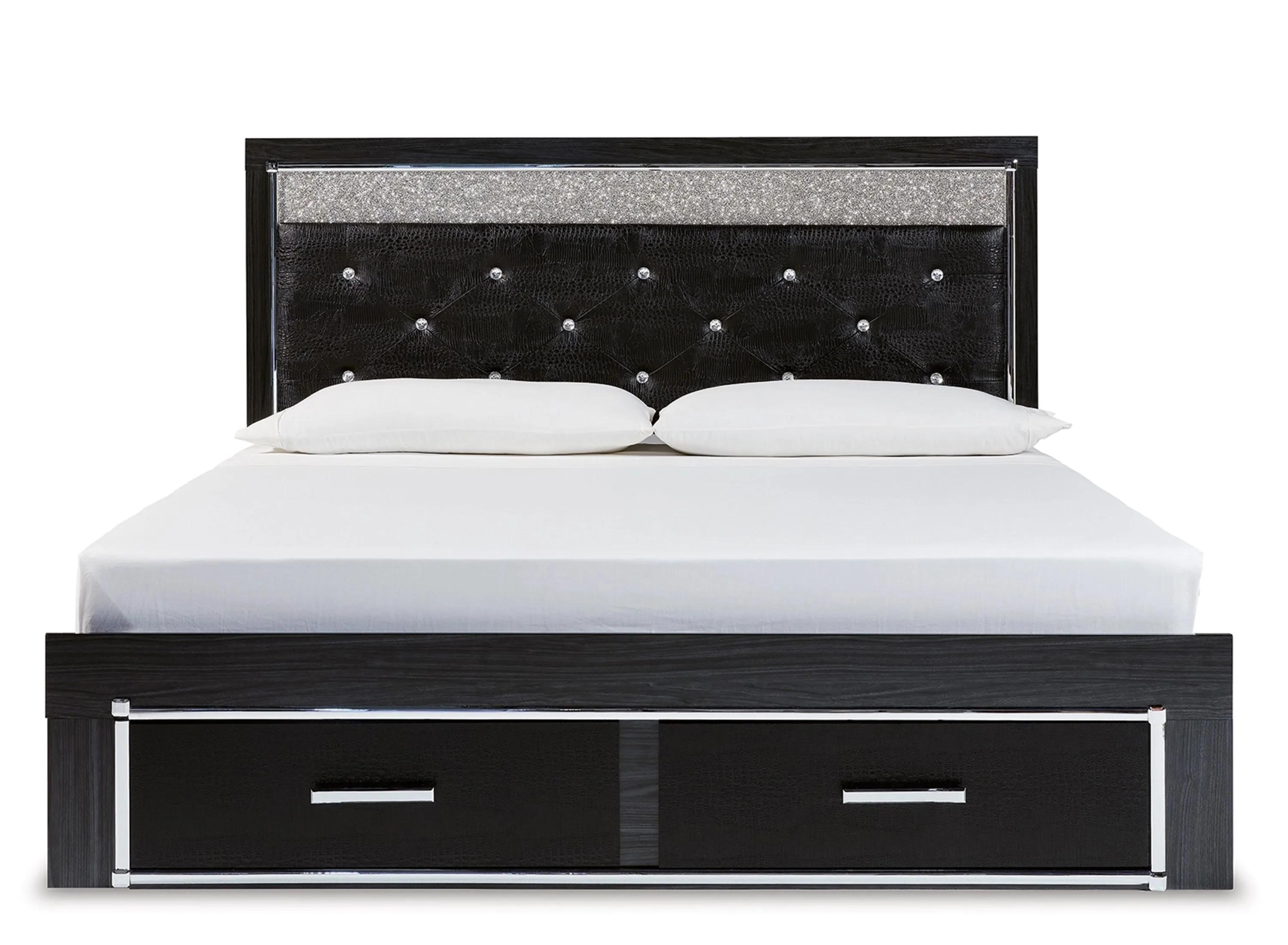 Kaydell King Upholstered Panel Storage Bed