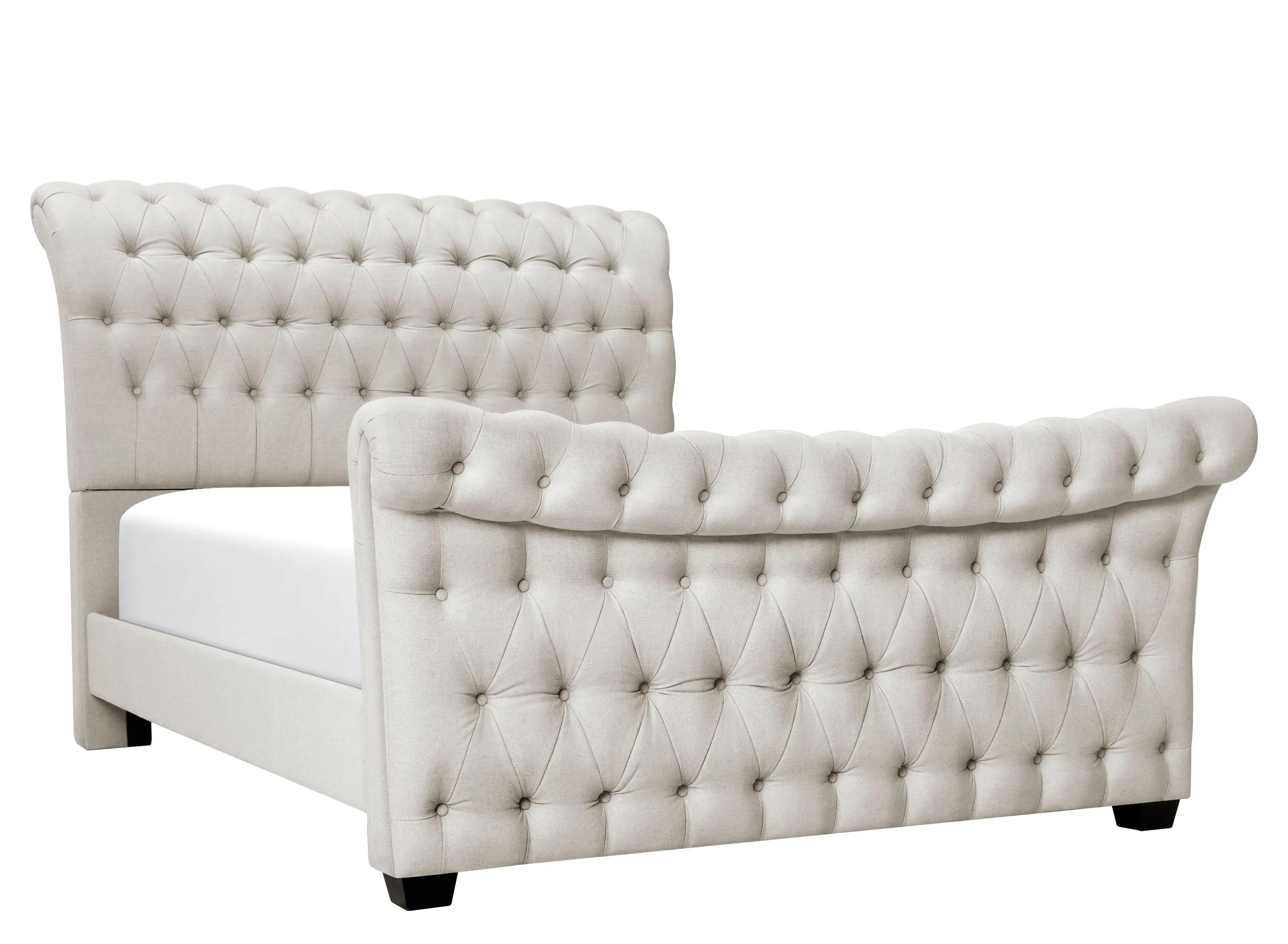 598110787 Odette Upholstered Sleigh Bed sku 598110787