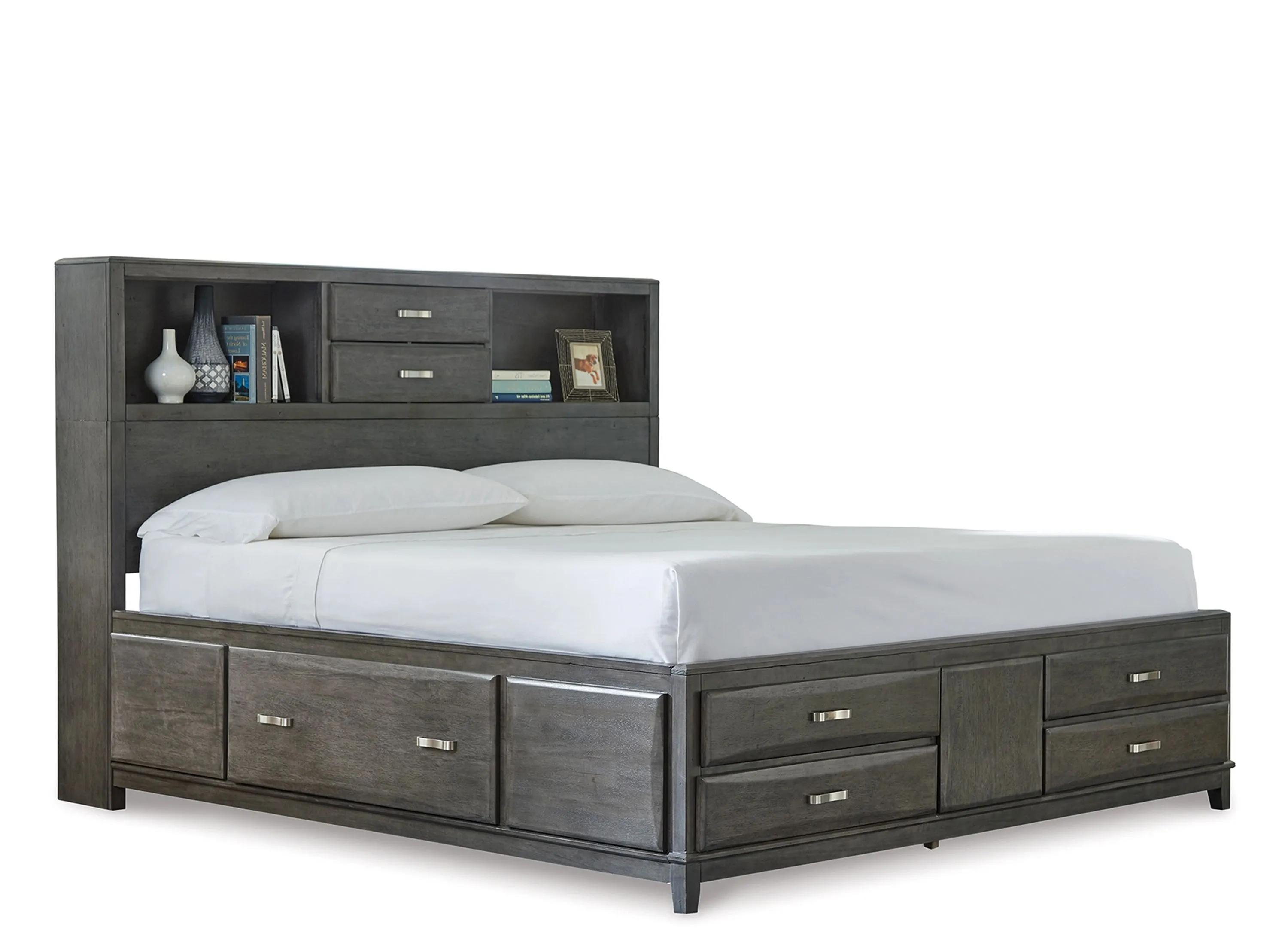 Caitbrook King Storage Bed with 8 Drawers