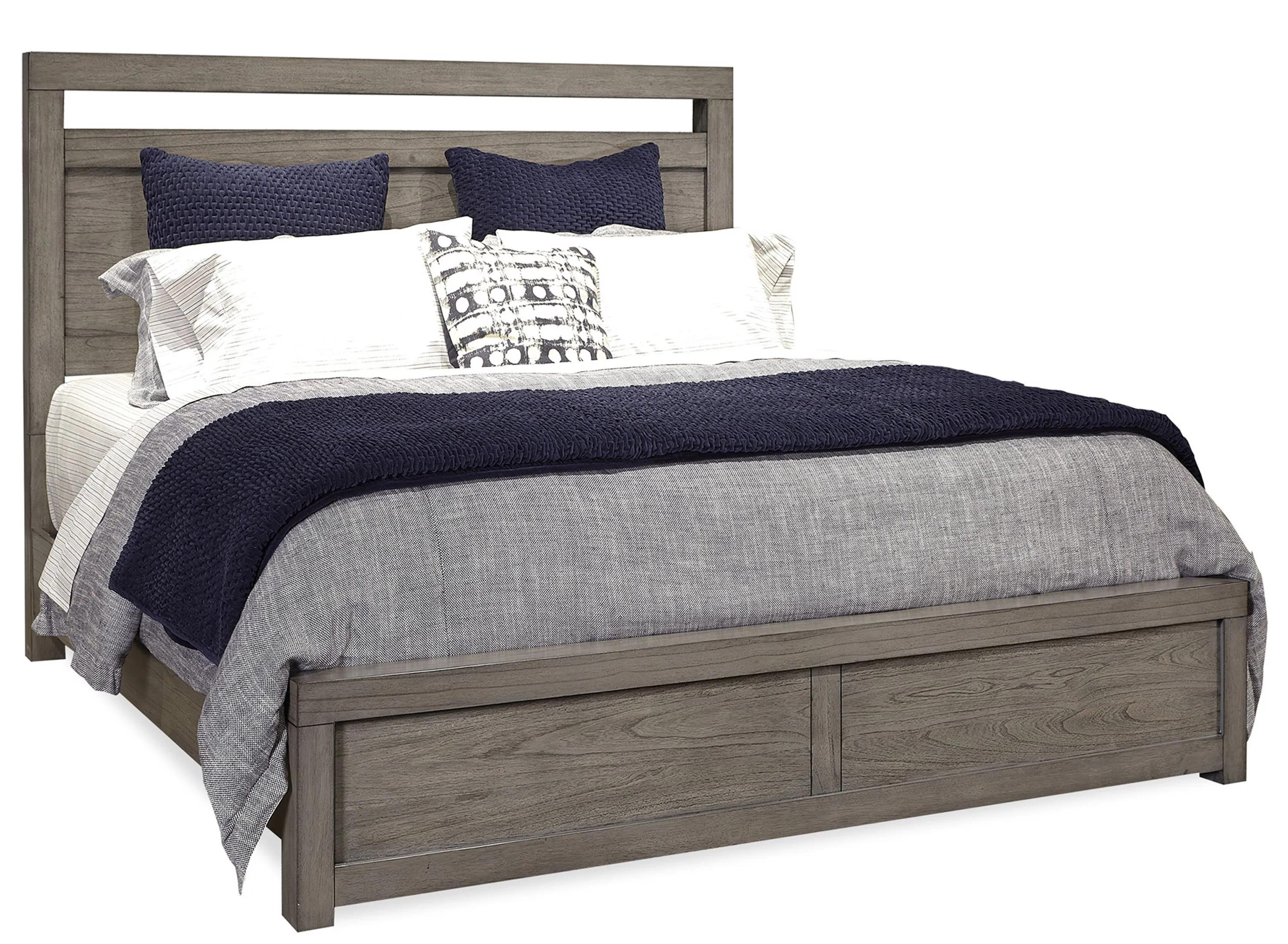 Modern Loft King Panel Bed