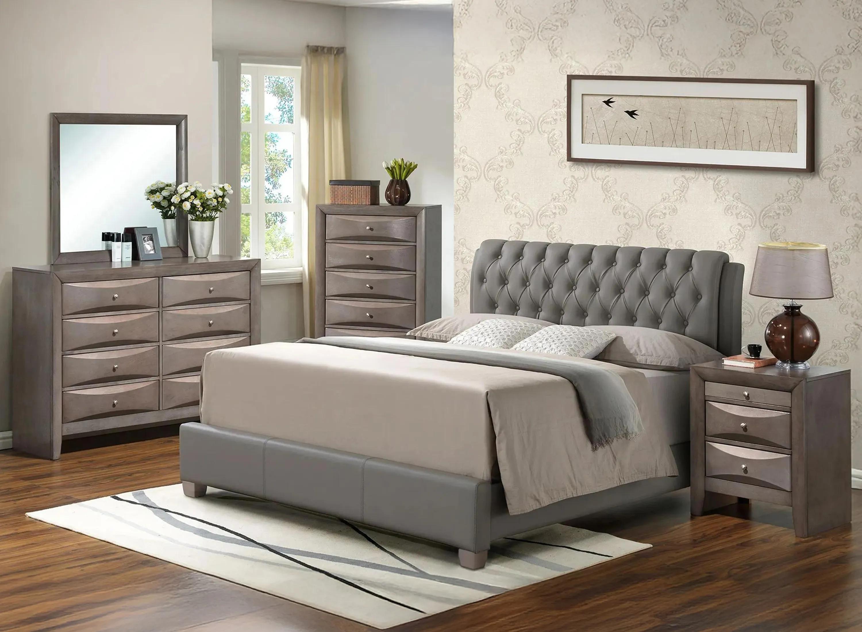 Marilla 4-pc. Upholstered Bedroom Set