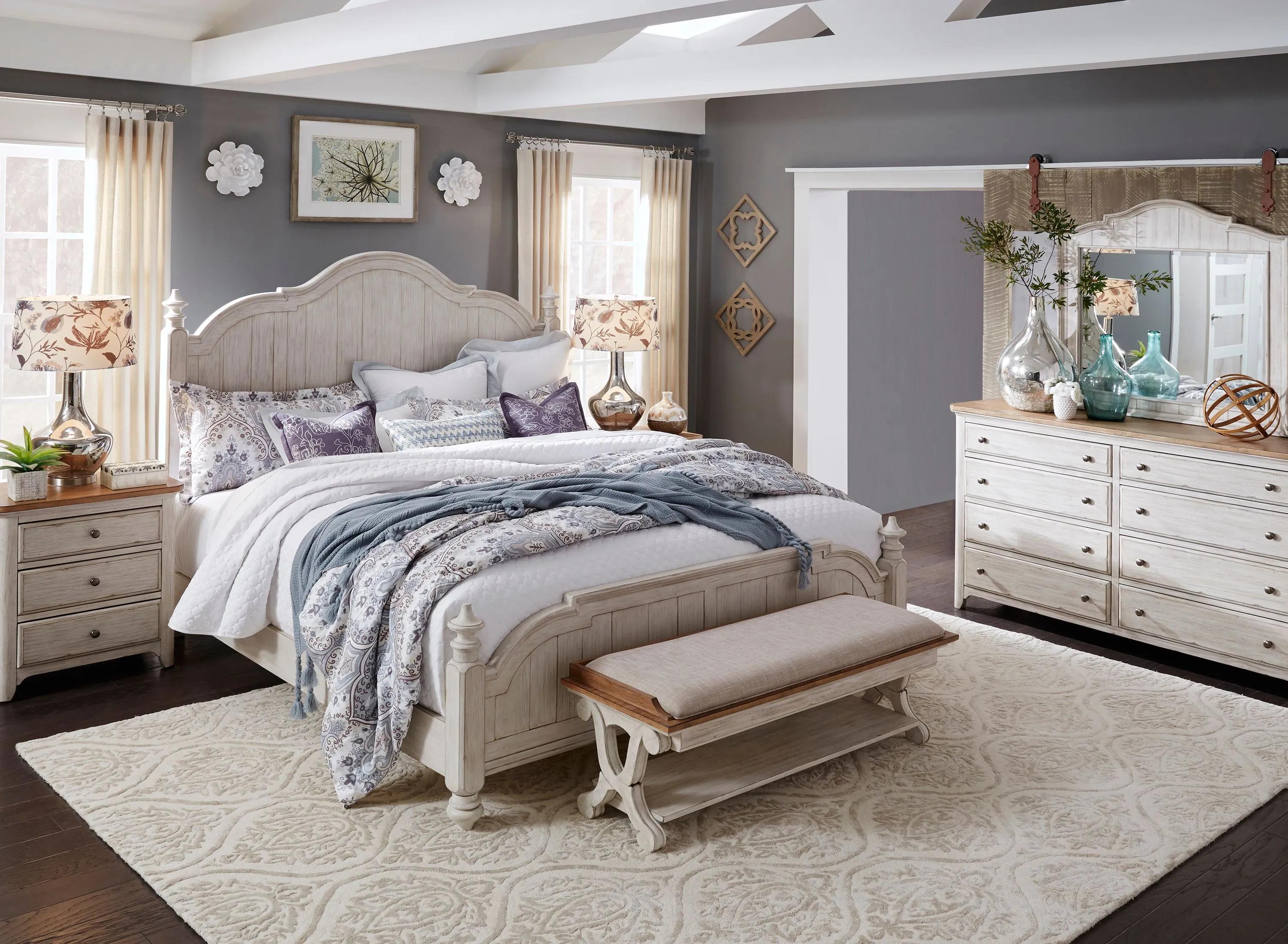 598290010 Farmhouse Reimagined 4-pc. Bedroom Set w/ Drawer N sku 598290010