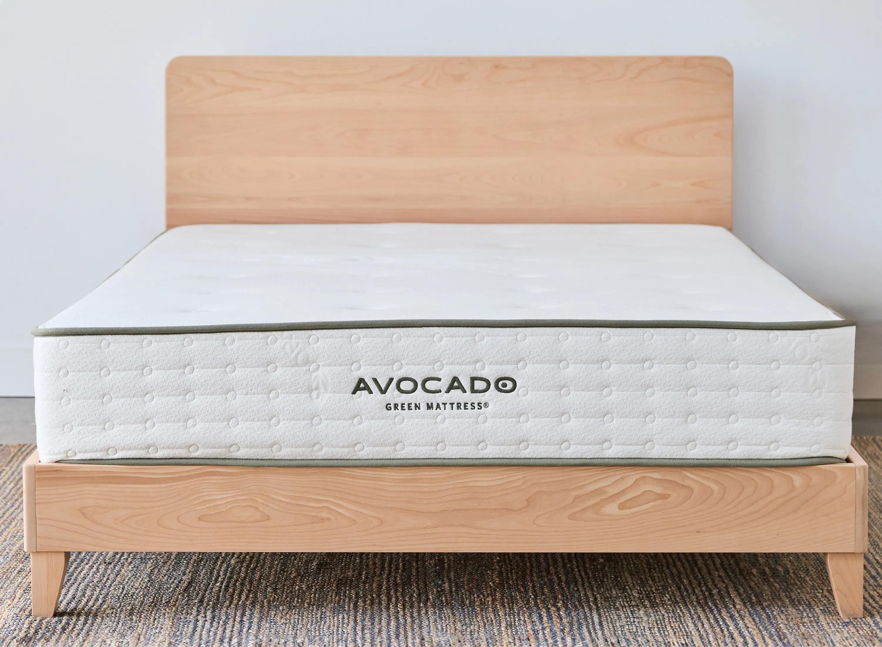 Avocado City Bed Platform Base w/ Headboard