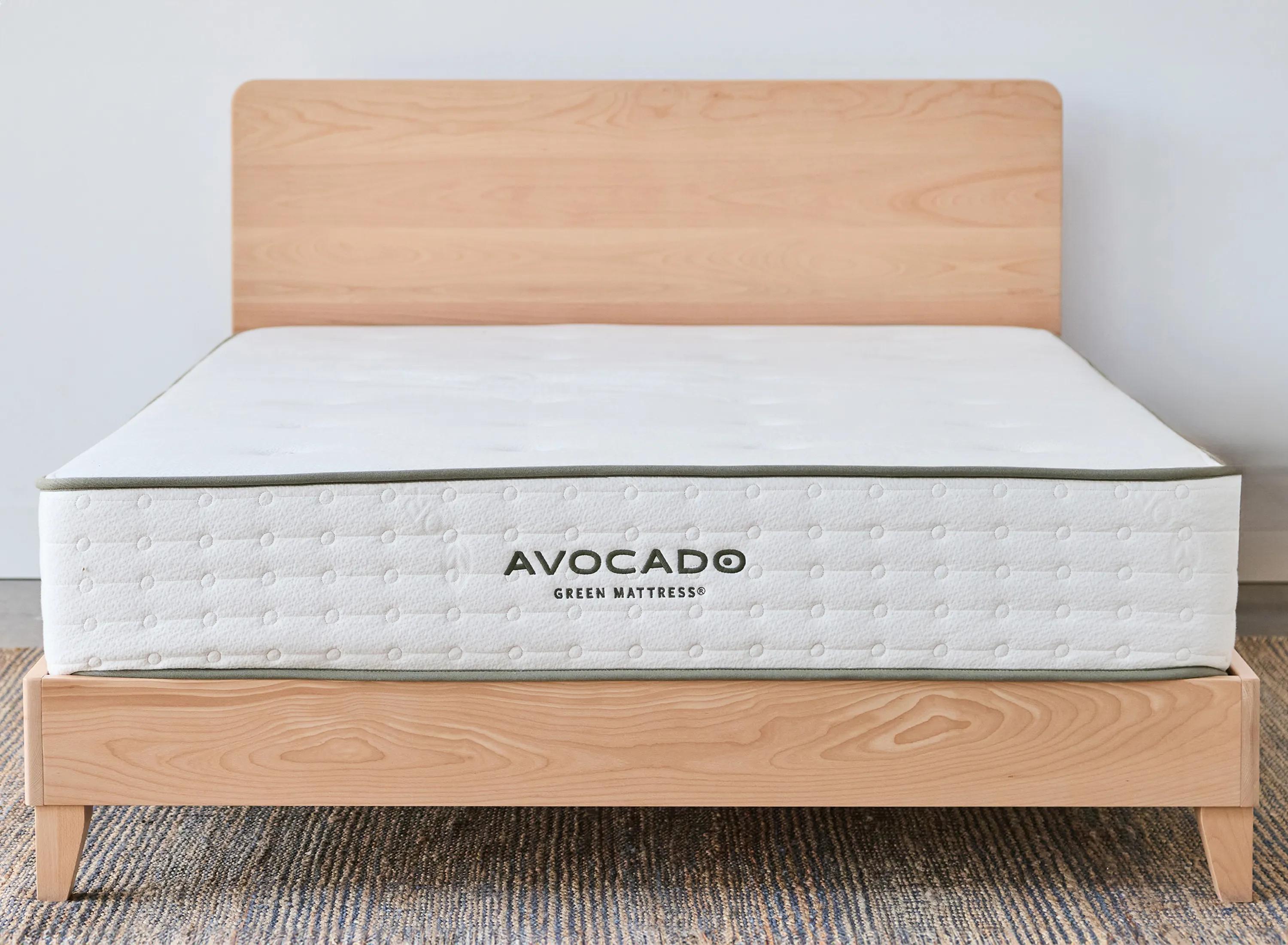 Avocado City Bed Platform Base w/ Headboard