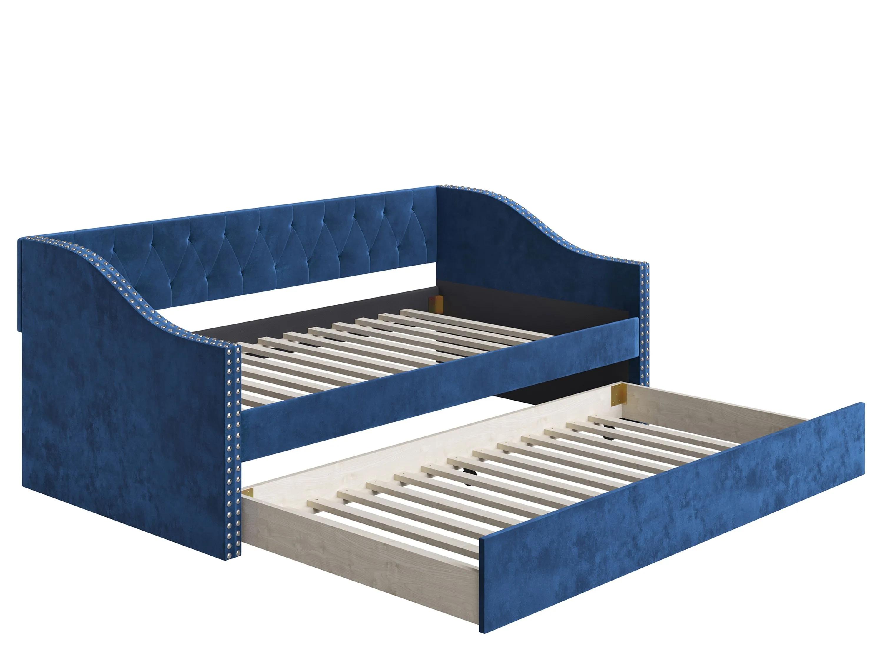 Dexter Velour Daybed with Trundle Set