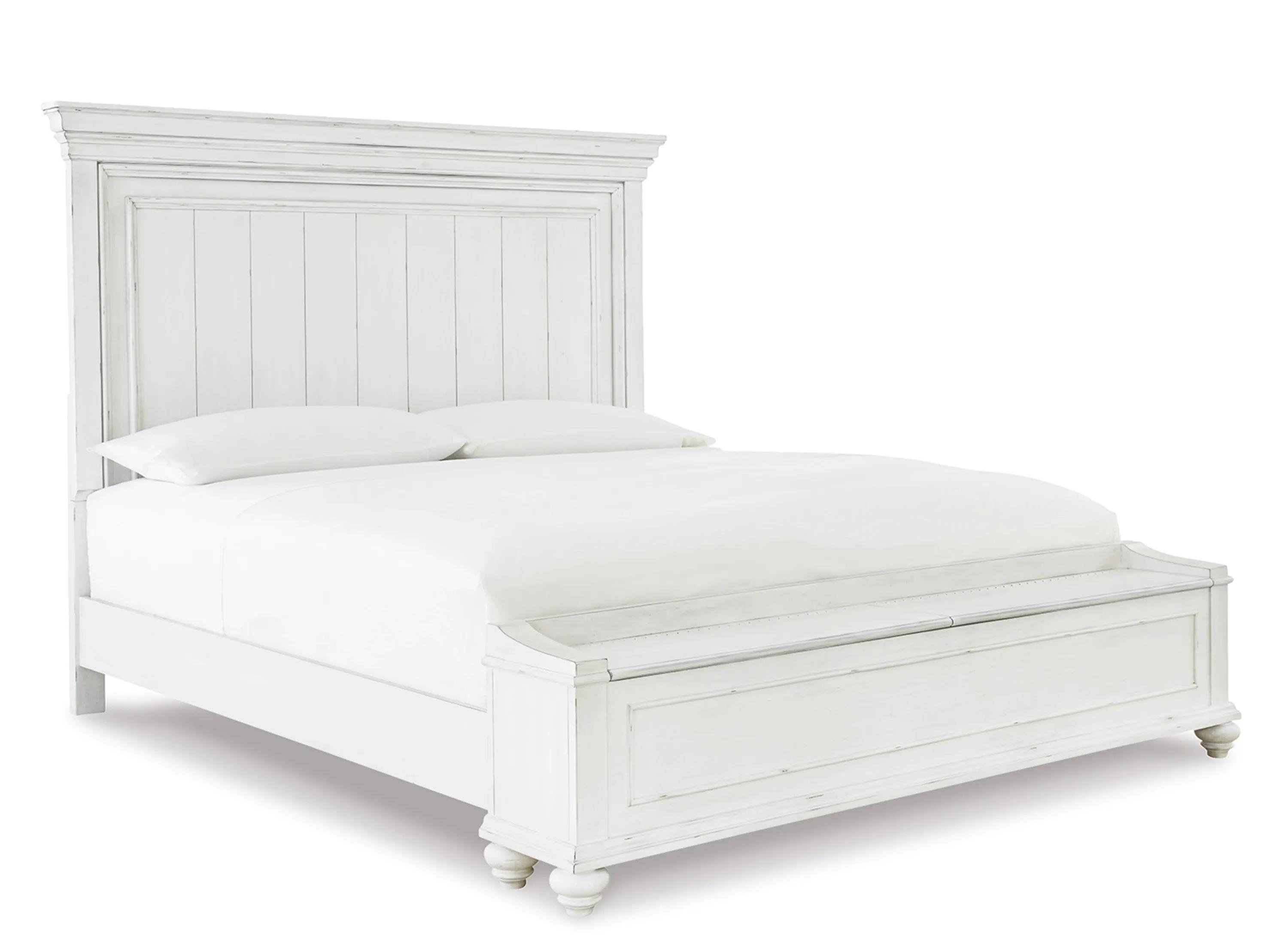 Kanwyn Panel Bed with Storage Bench