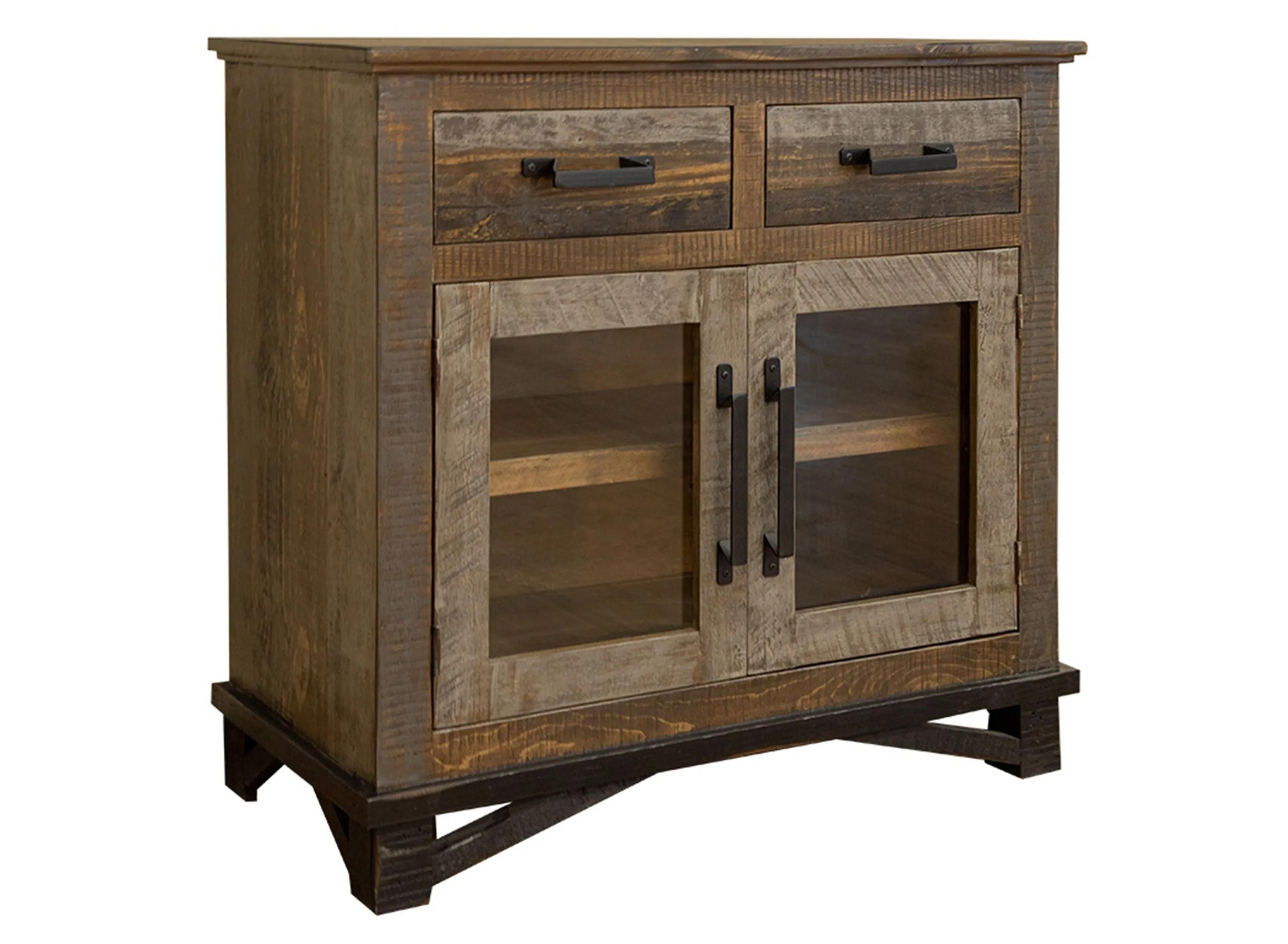 Loft Brown 2 Drawers and 2 Doors Server