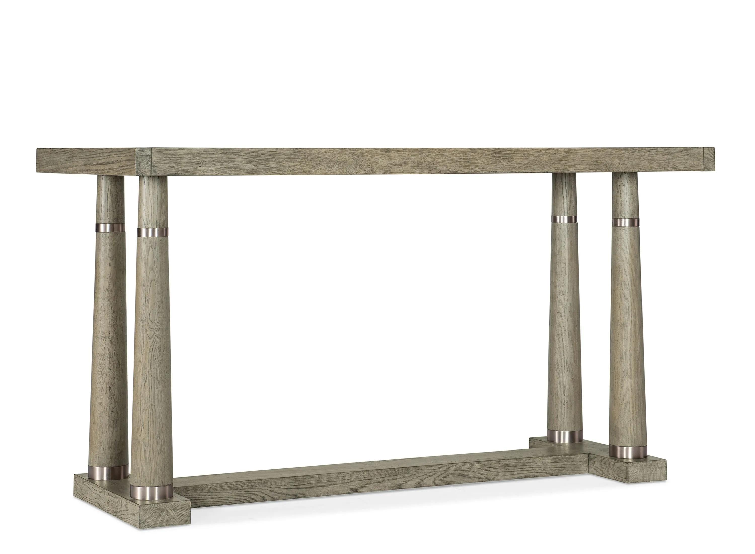 Linville Falls Soft Smoked Gray Norwood Adjustable Height Extendable Friendship Table