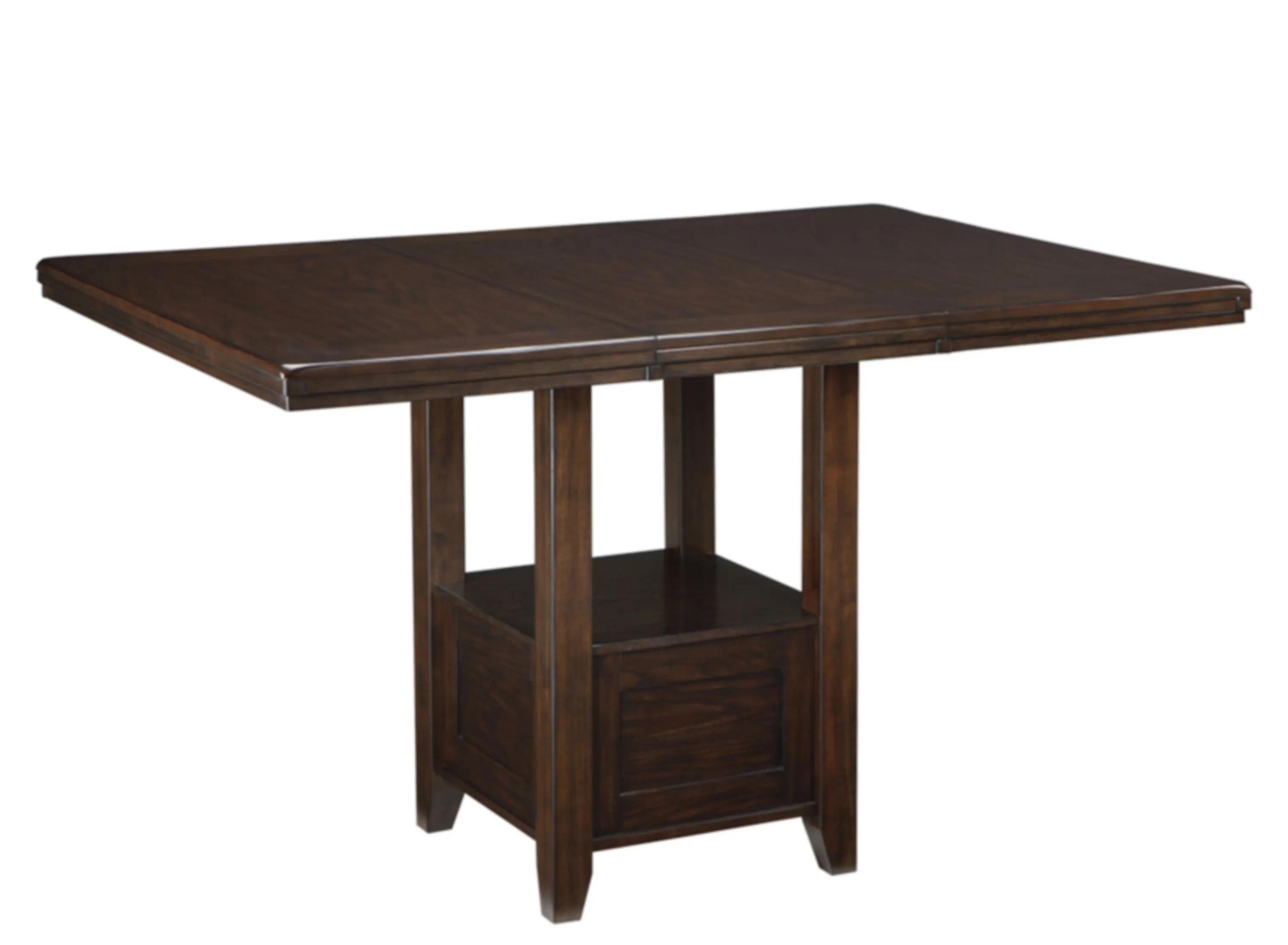 Haddigan Casual Rectangular Dining Room Counter Extendable Table