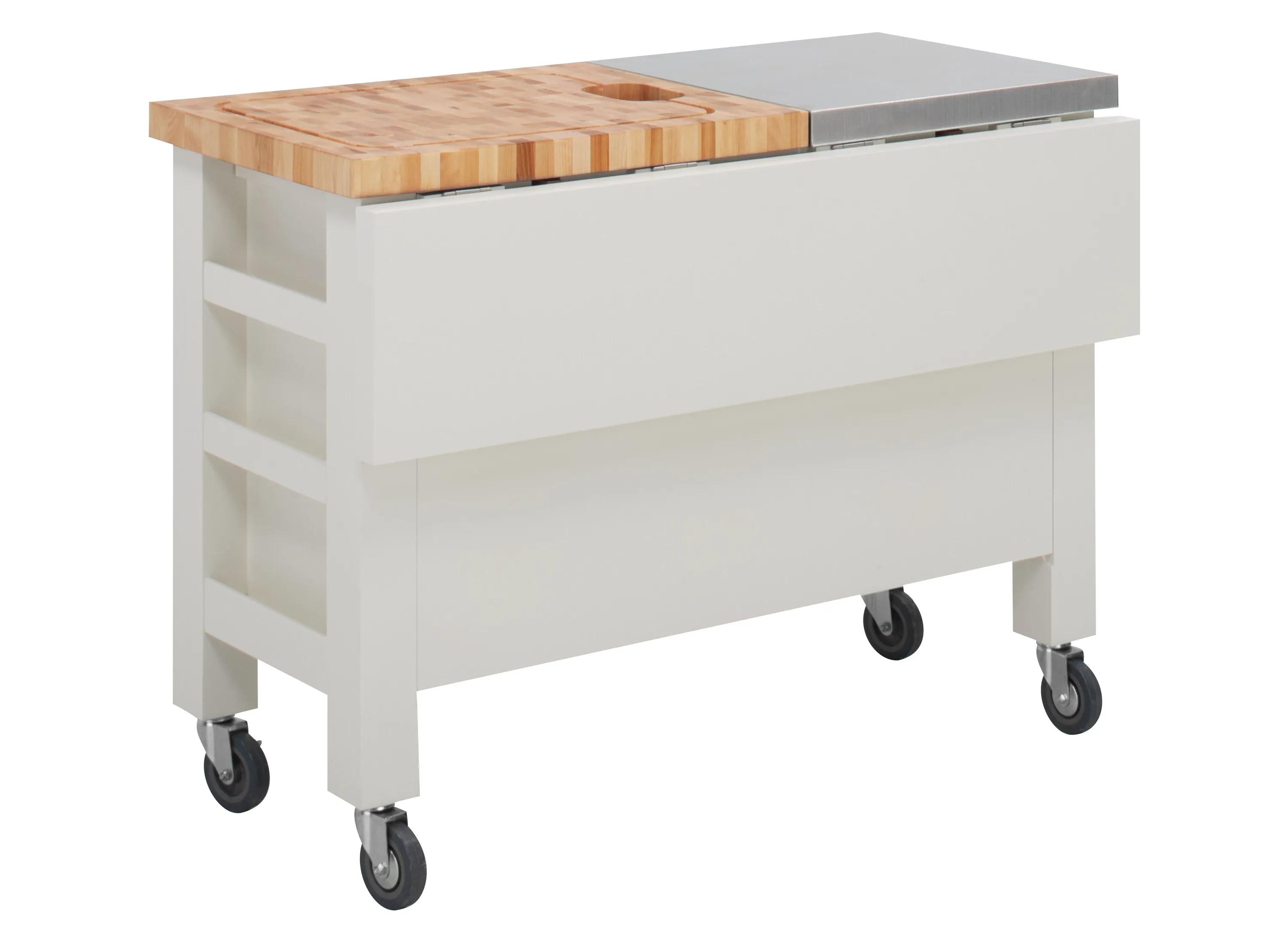 Gourmet Kitchen Island w/ Leaf