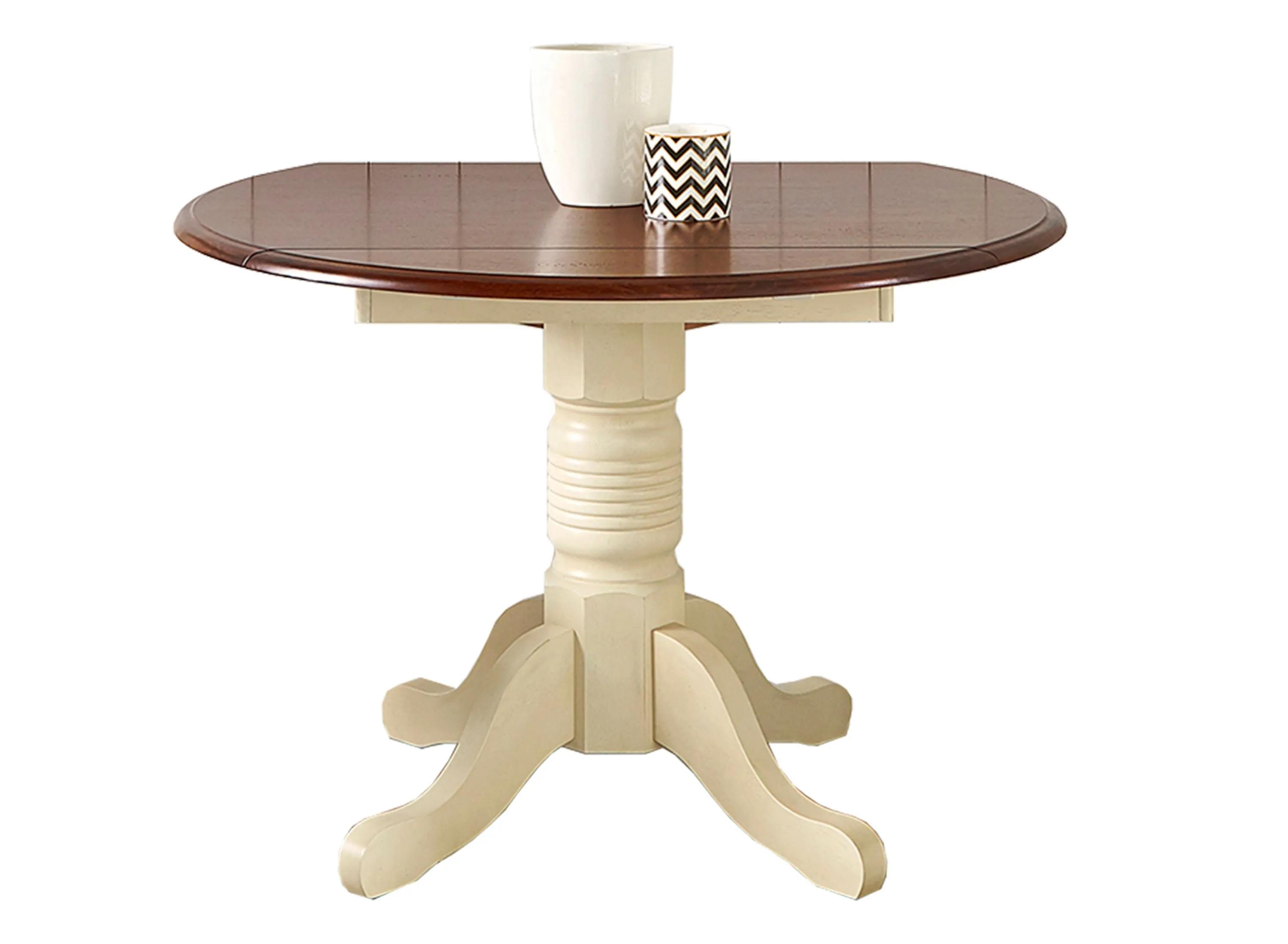 British Isles Round Double Drop-Leaf Dining Table