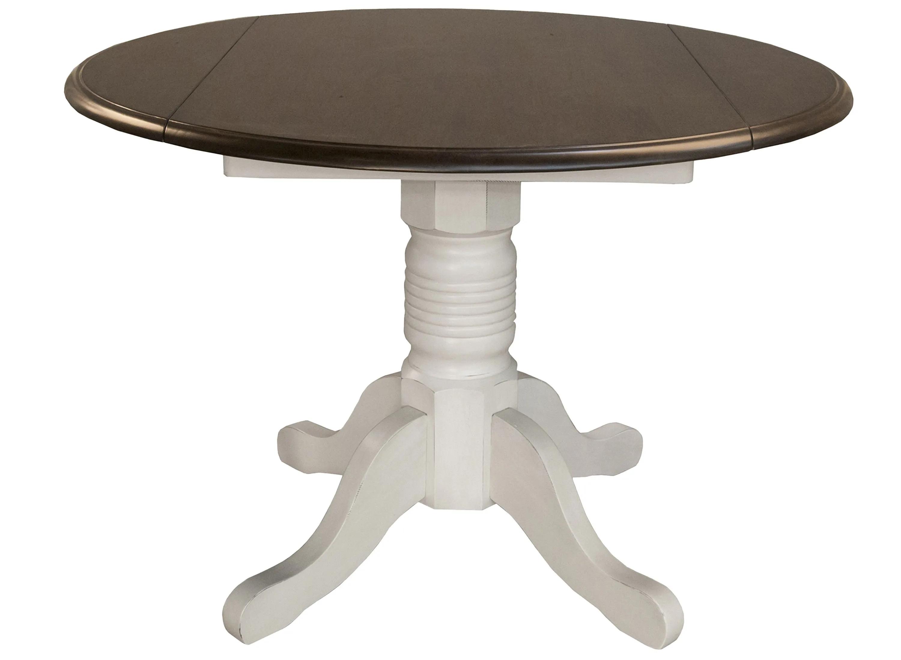 British Isles Round Double Drop-Leaf Dining Table