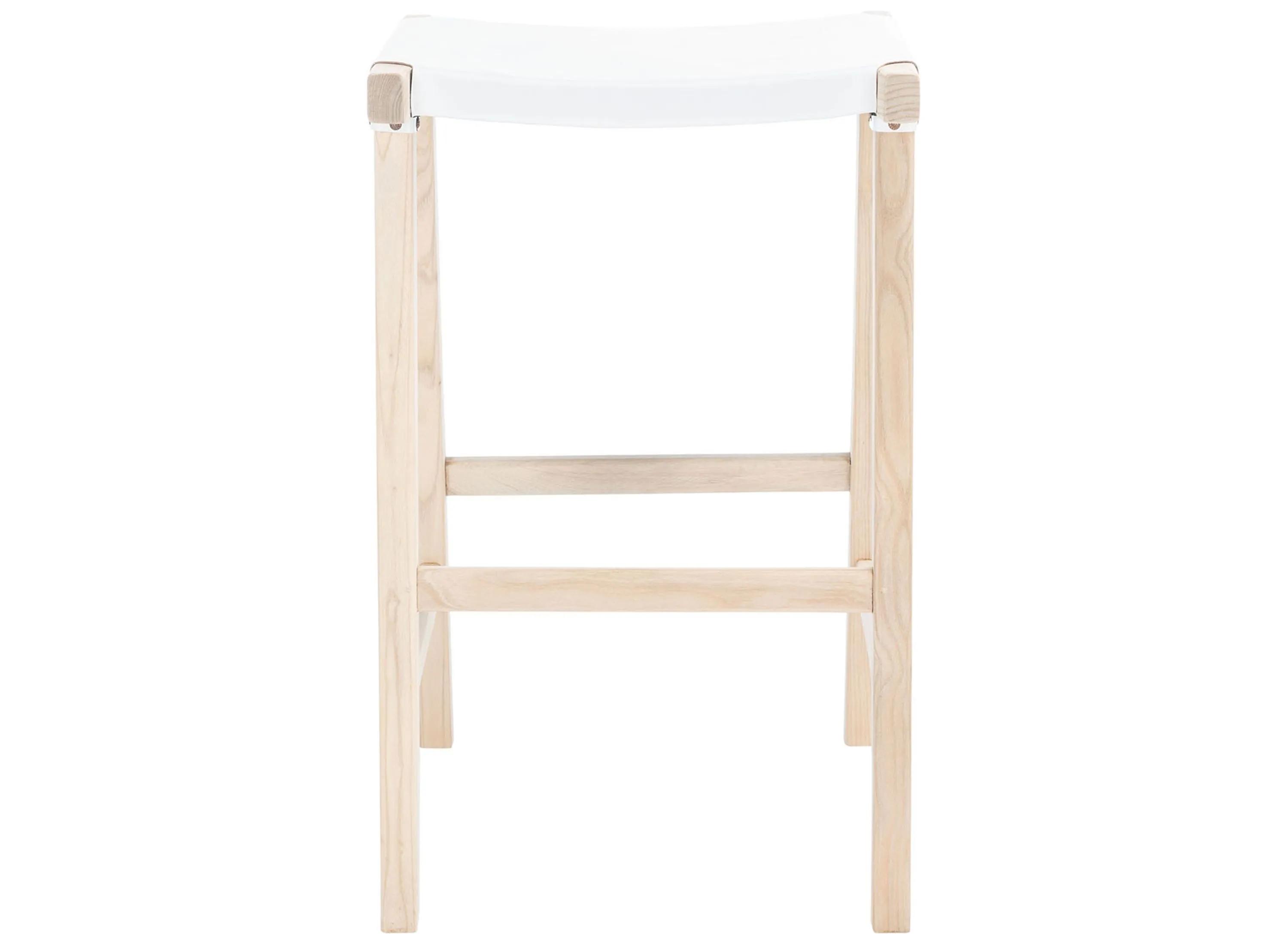 Safavieh Aariz Rectangle Bar Stool - White