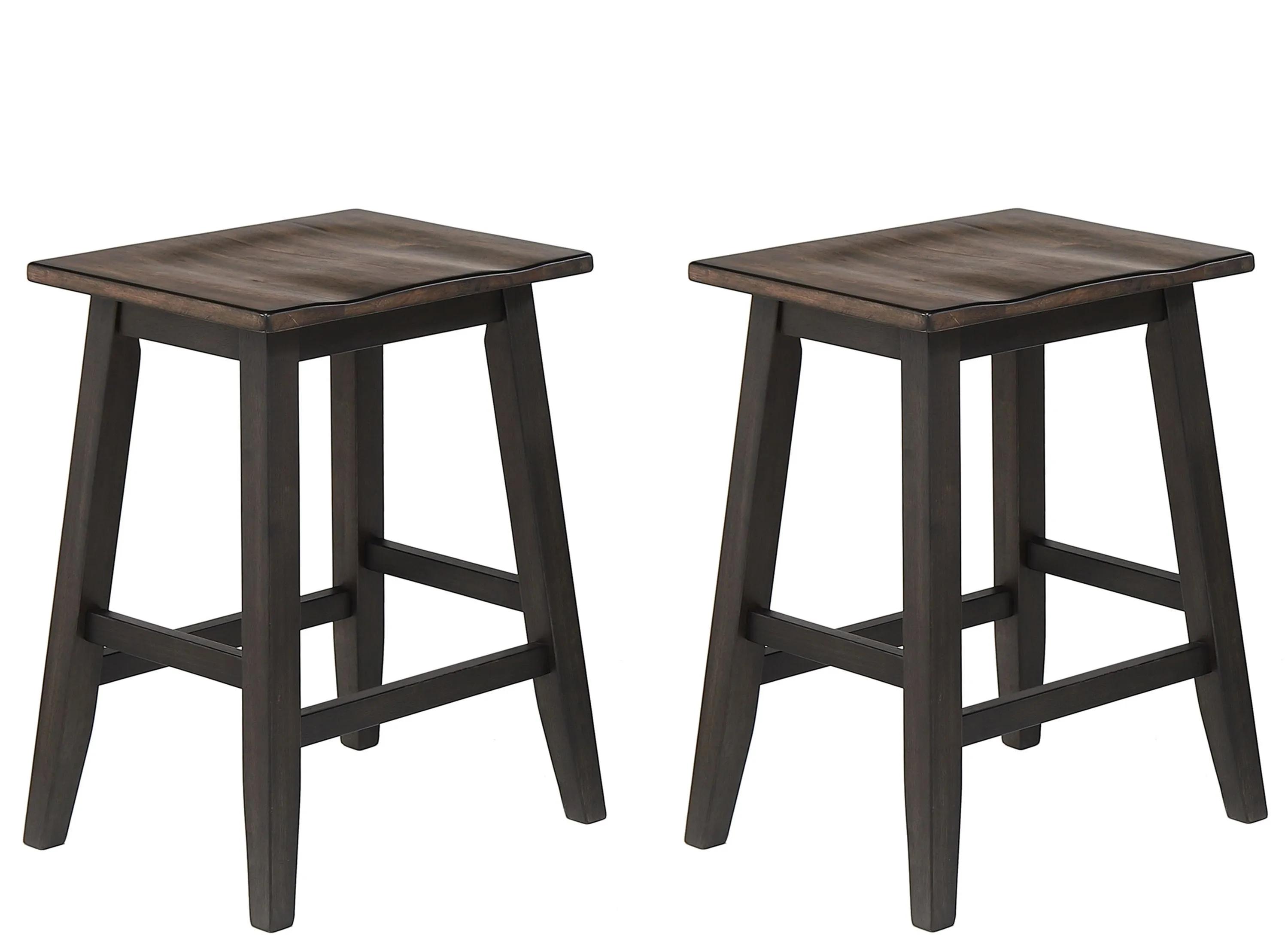 Ashford Saddle Stool Set of 2
