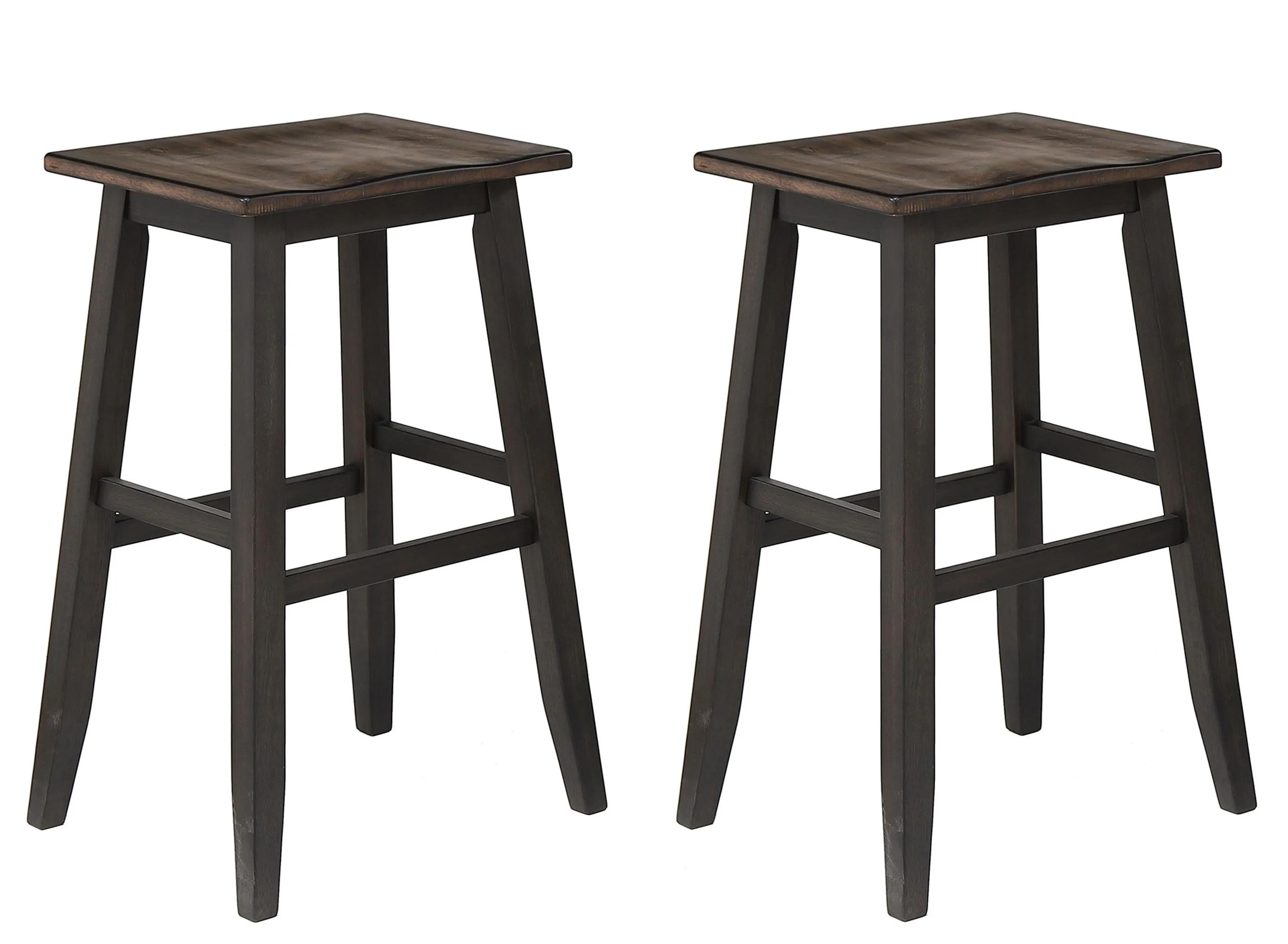 Ashford Saddle Counter Stool Set of 2