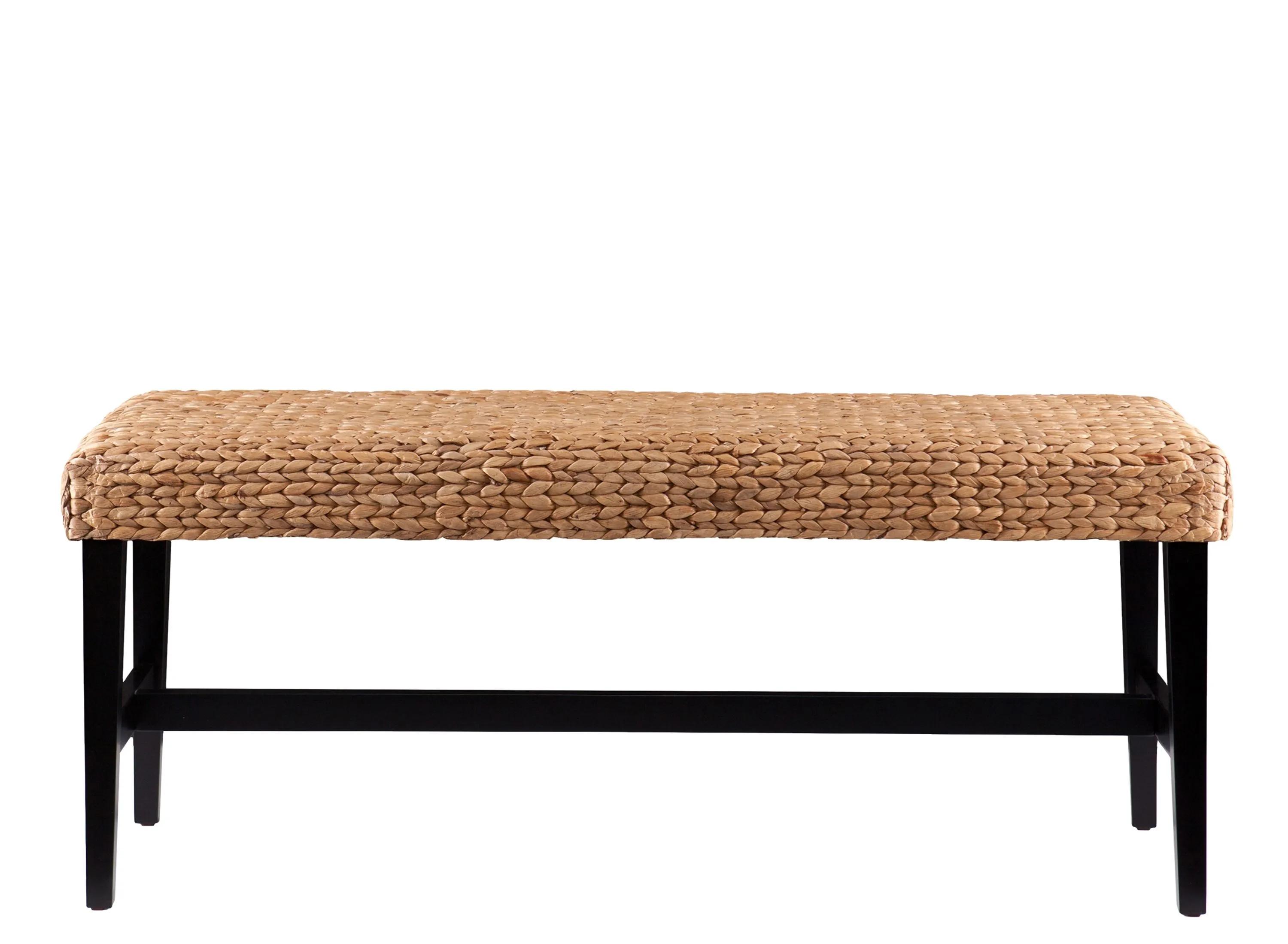 Berwick Black And Water Hyacinth Bench