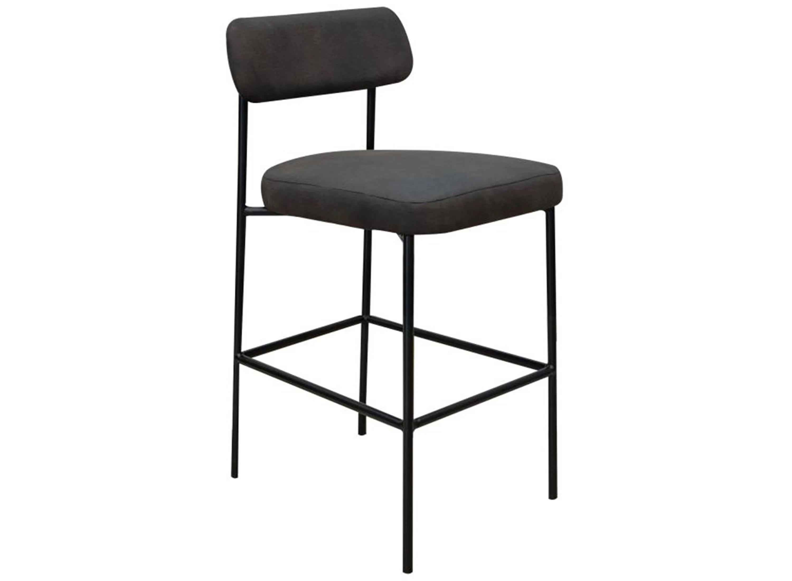 Natural Parota 24 Upholstered Barstool
