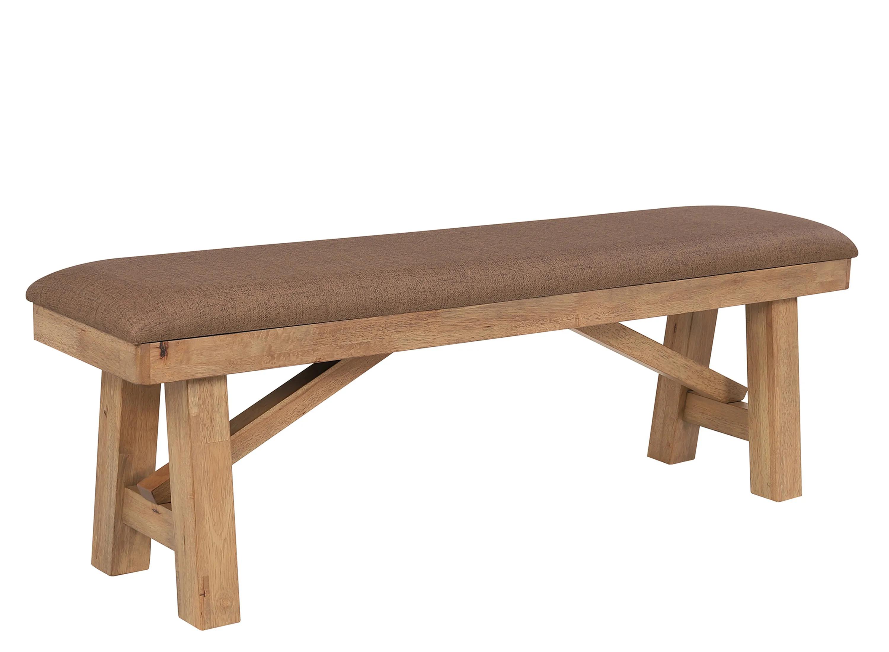 Brownstone Warm Brown Backless Bench