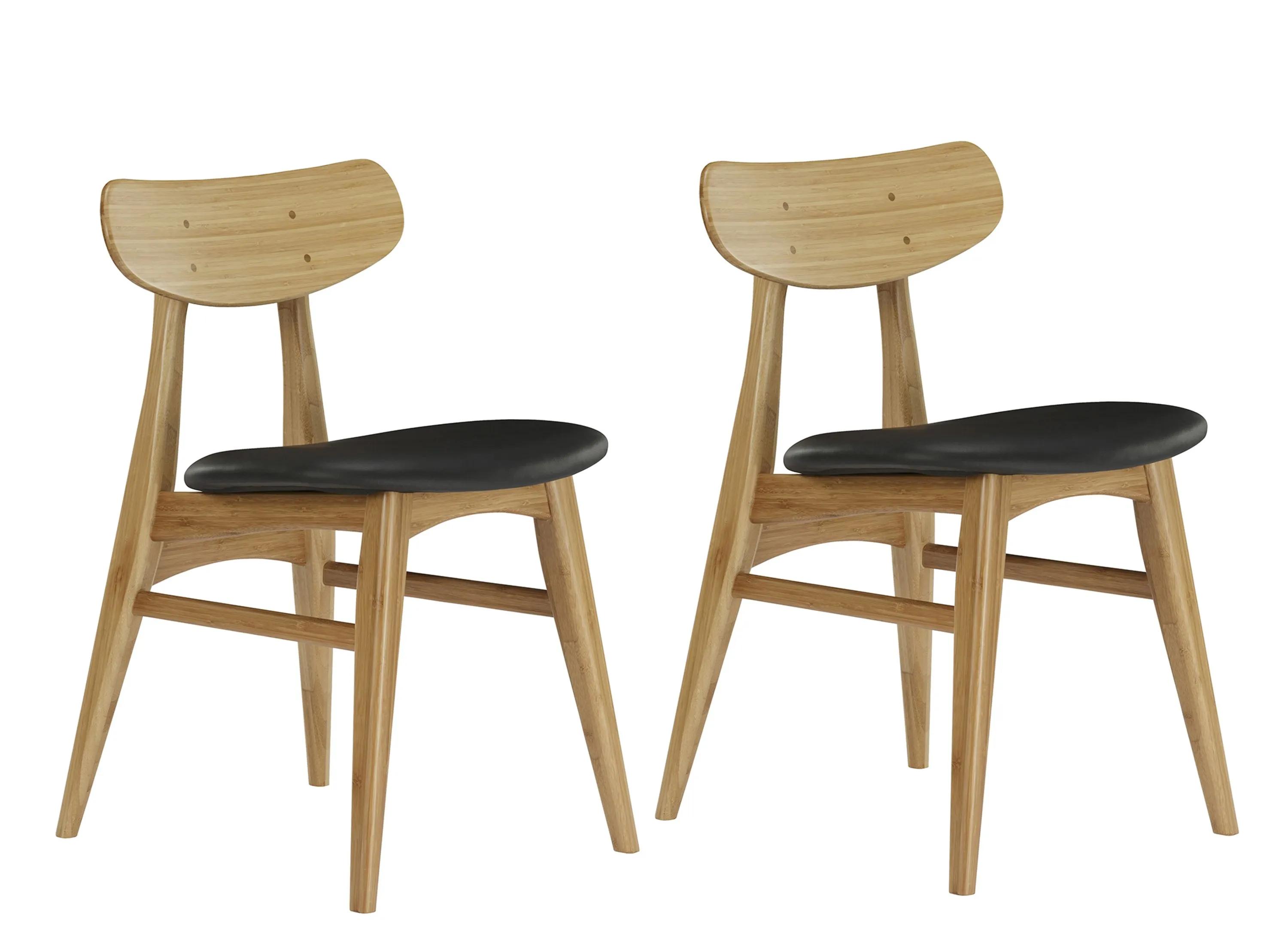 Cassia Dining Chair With Leather Seat -2pk