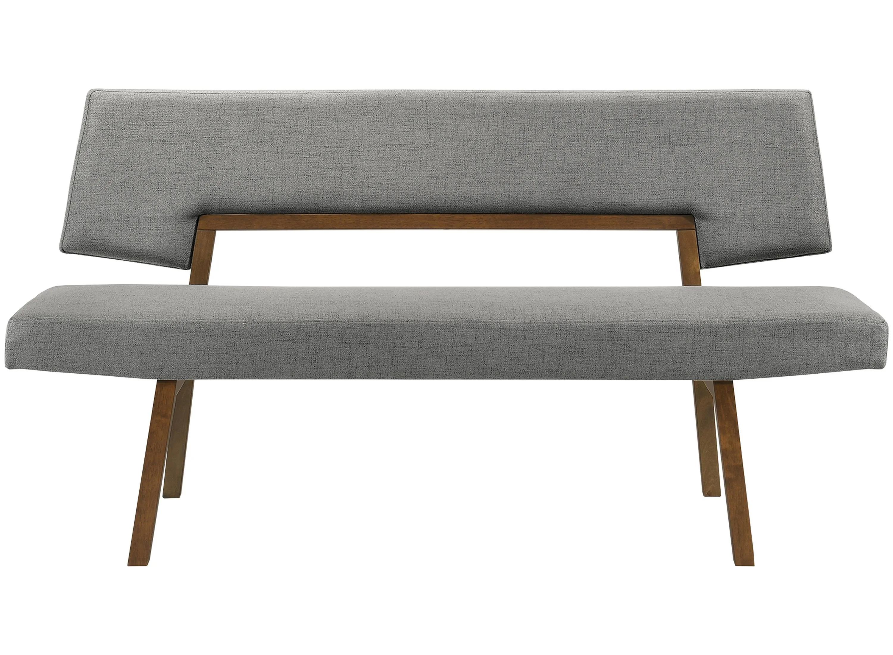 Channell Gray And Walnut Dining Bench